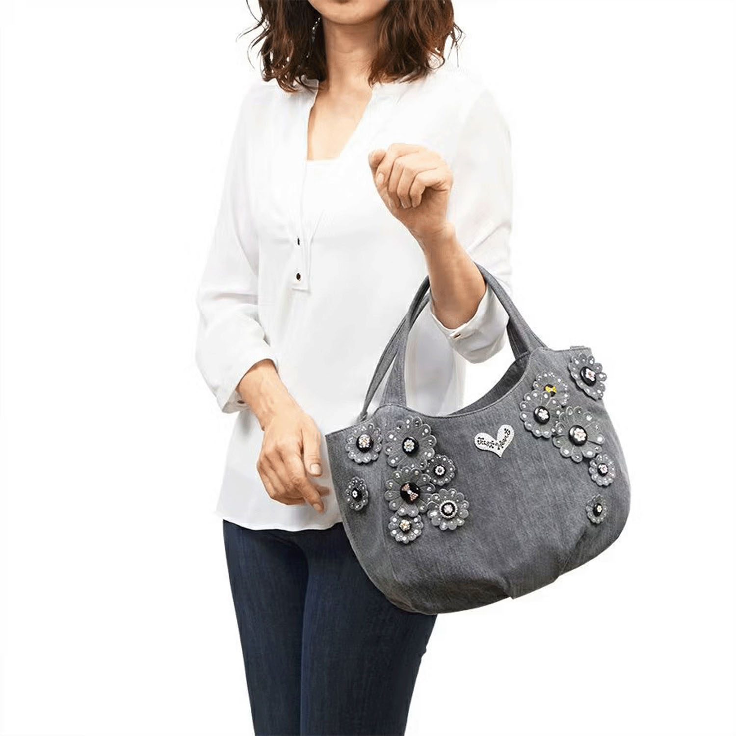 Think Bee！マルガリータバッグ グレー - 画像1