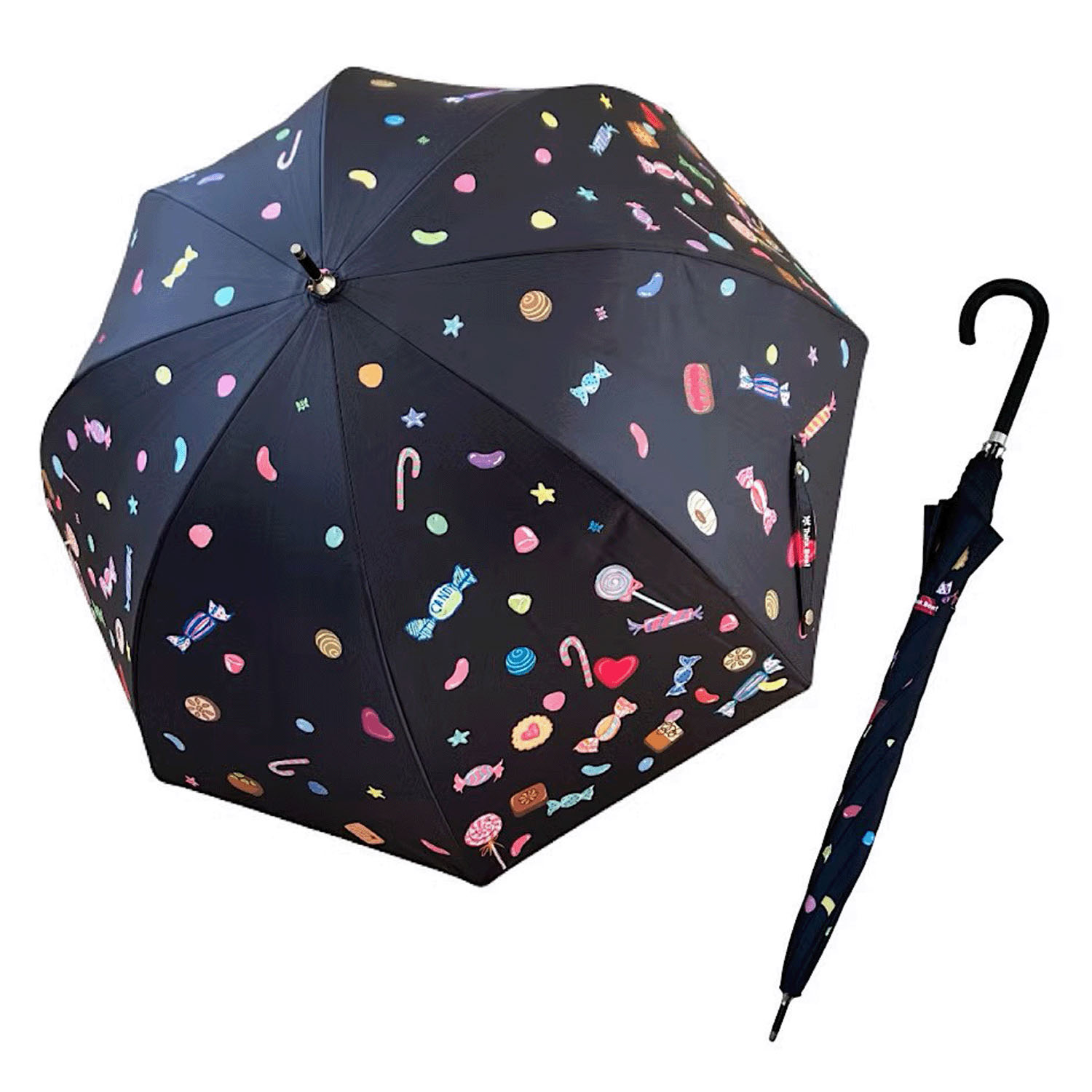 ThinkBee！カサノヴァ 晴雨兼用長傘（キャンディカラメーラ） - 画像1