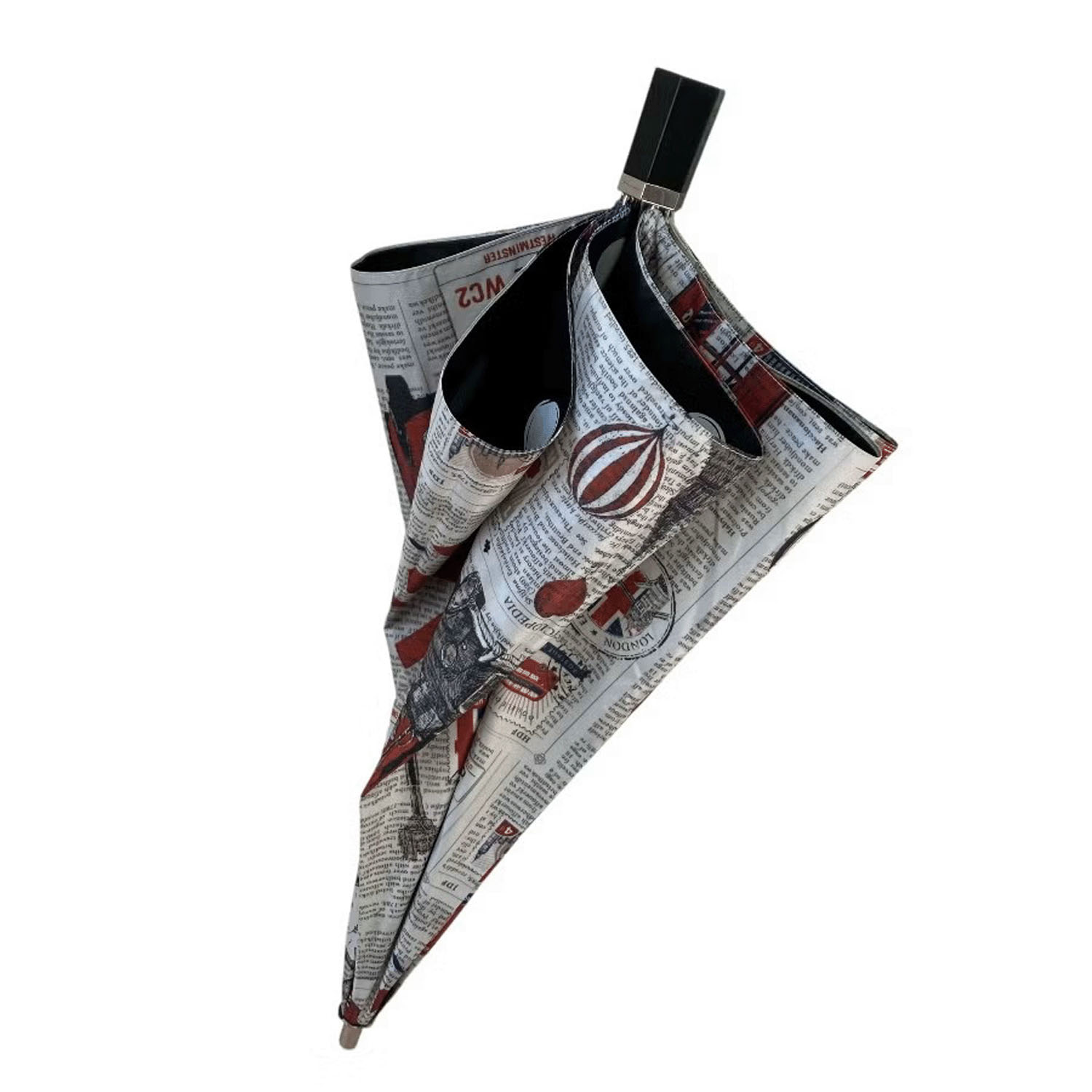 ThinkBee！カサノヴァ 晴雨兼用折りたたみ傘（アイラブロンドン） - 画像4