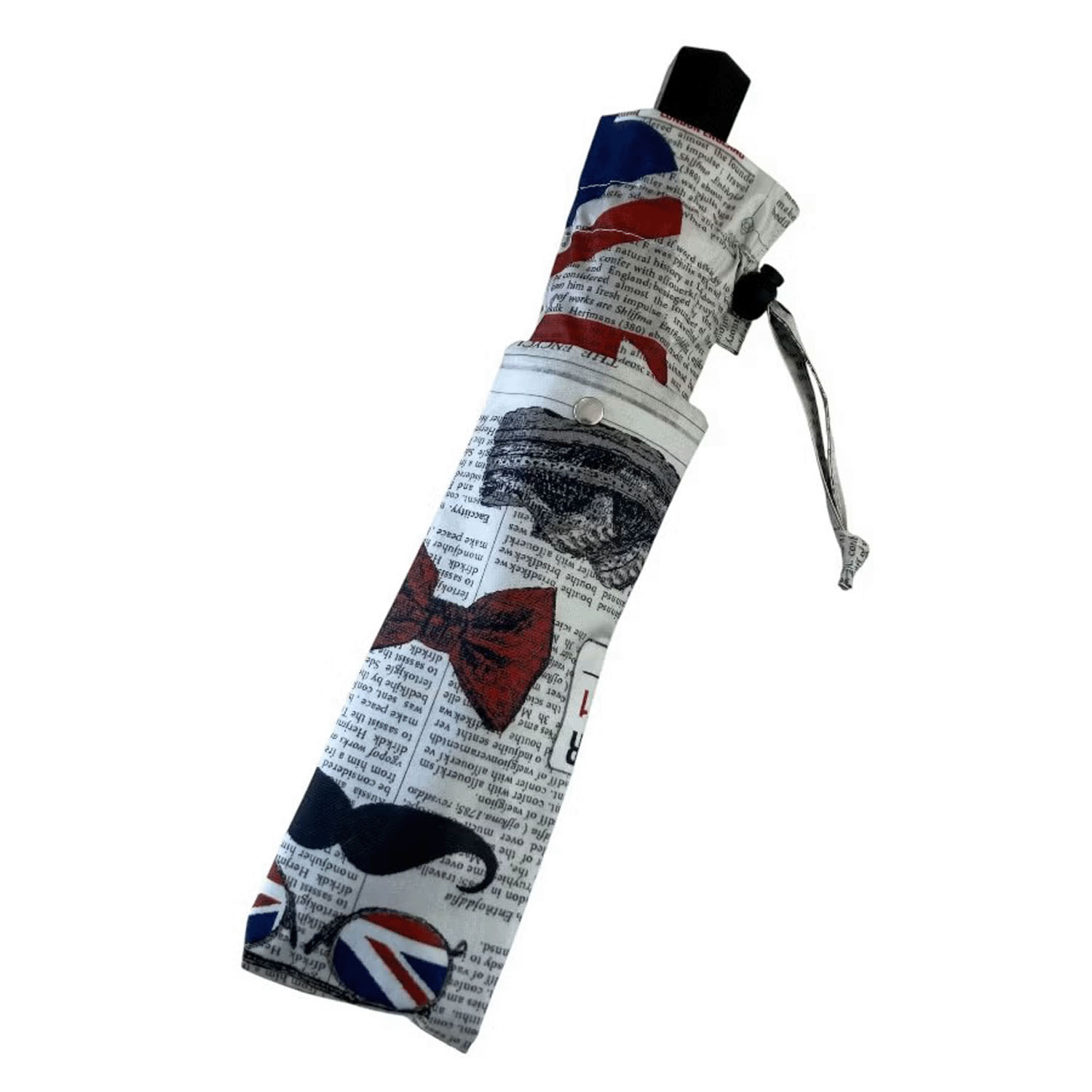 ThinkBee！カサノヴァ 晴雨兼用折りたたみ傘（アイラブロンドン） - 画像5