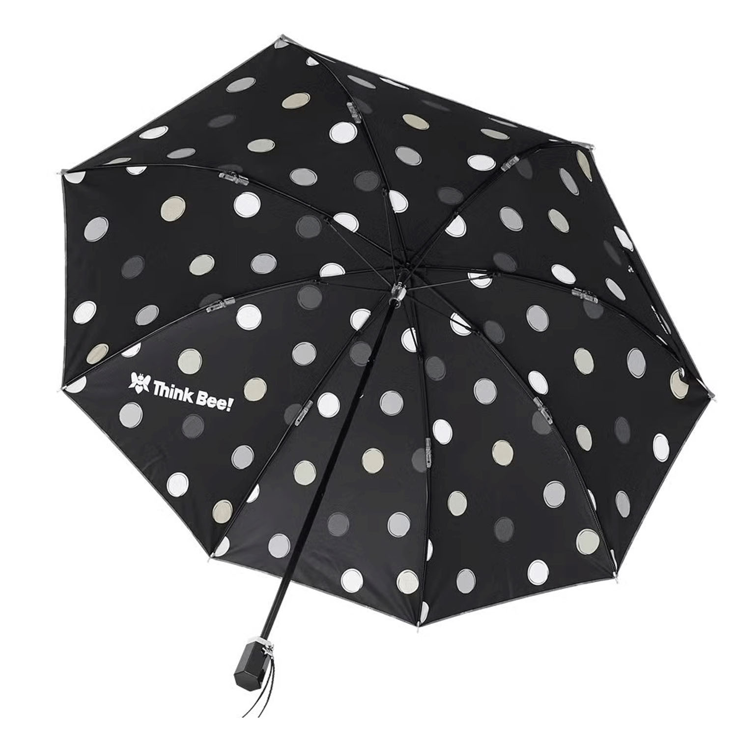 ThinkBee！カサノヴァ 晴雨兼用折りたたみ傘（パリスブルー） - 画像6