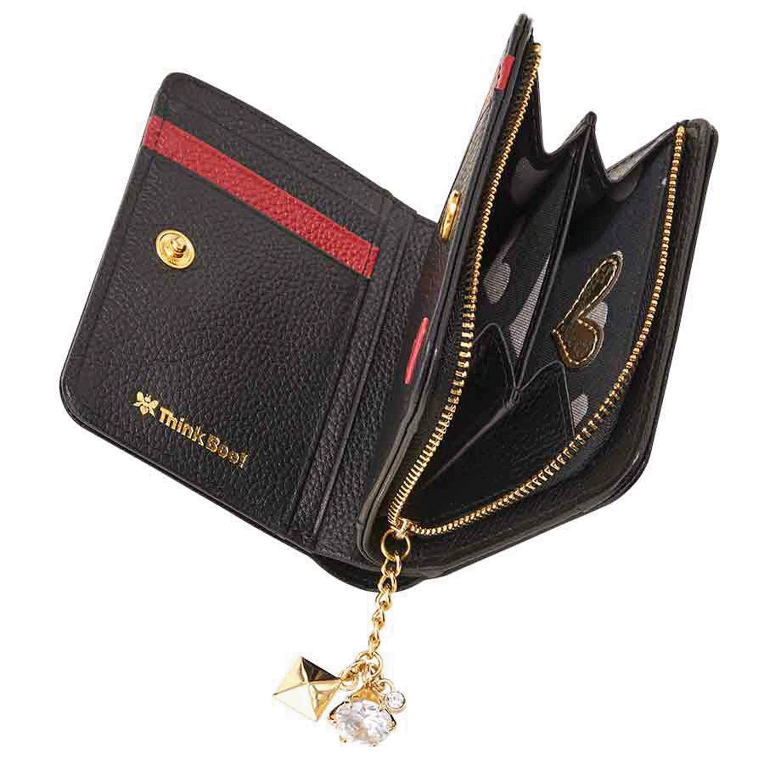 Thinkbee！  ハーティハート 2つ折り財布 - 画像11