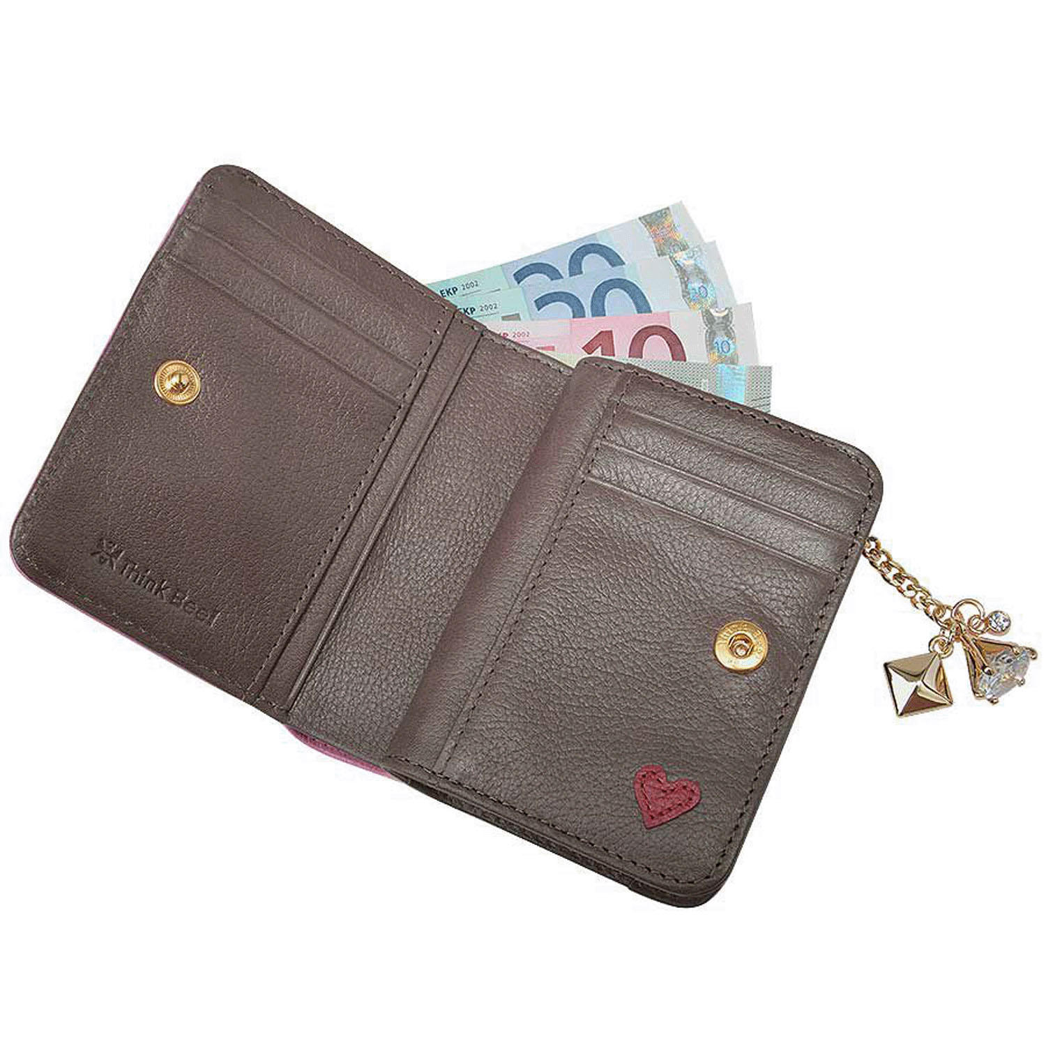 Thinkbee！  ハーティハート 2つ折り財布 - 画像17