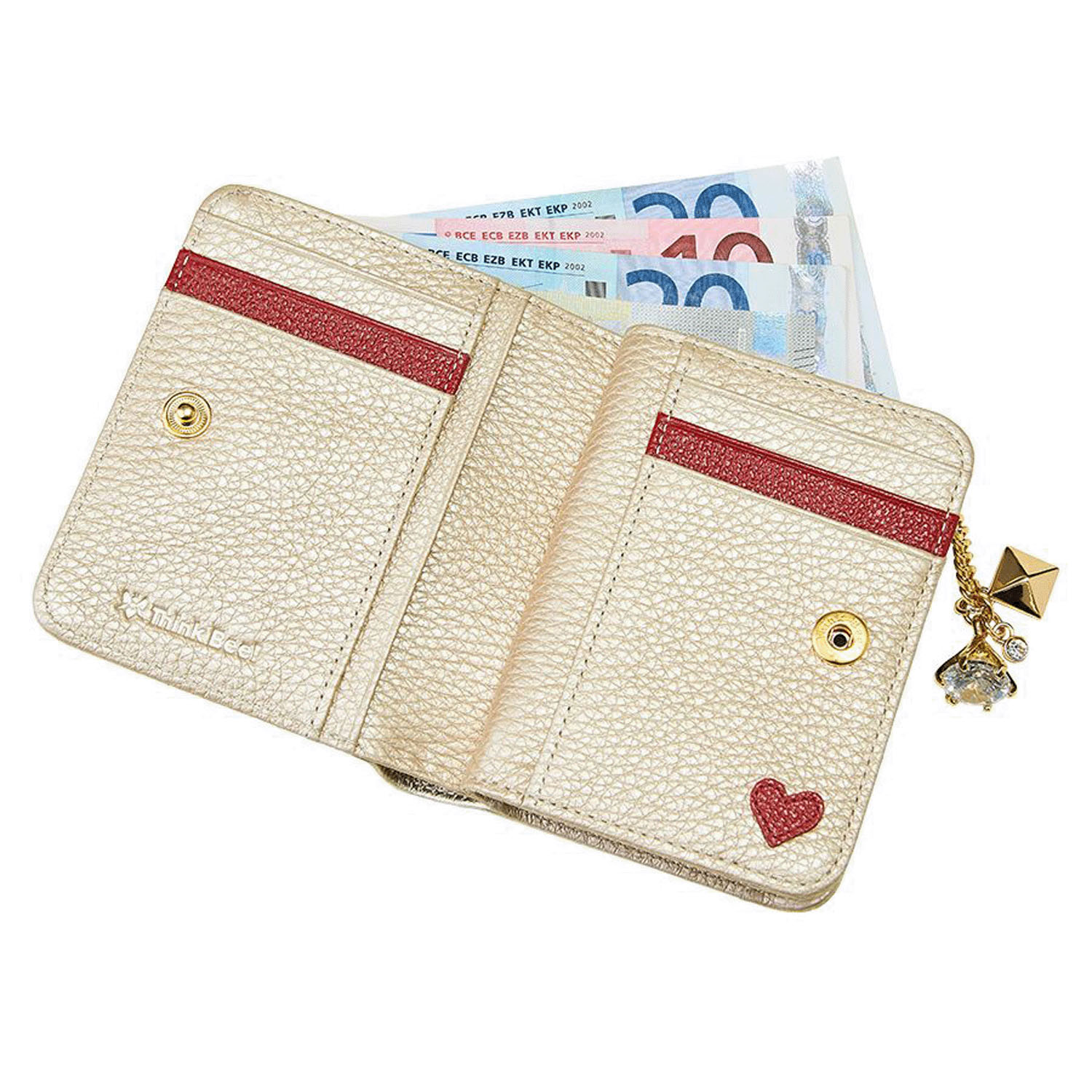 Thinkbee！  ハーティハート 2つ折り財布 - 画像5