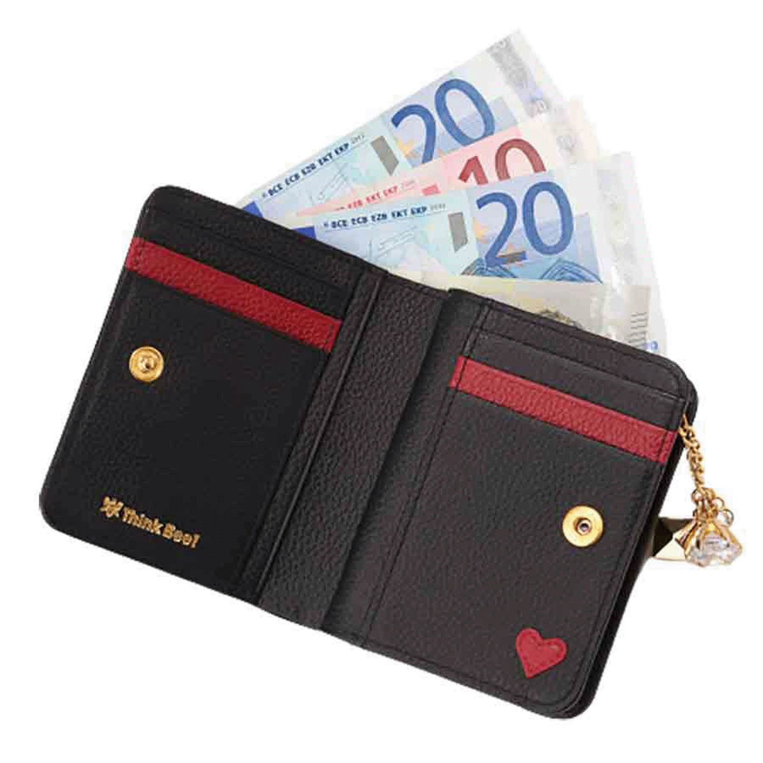 Thinkbee！  ハーティハート 2つ折り財布 - 画像10
