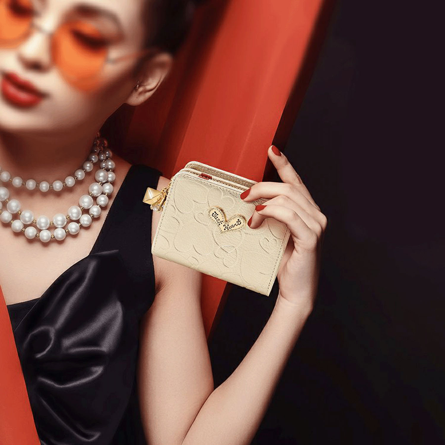 Thinkbee！  ハーティハート 2つ折り財布 - 画像1