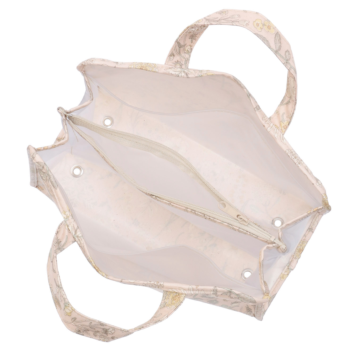 温泉バッグ スモーキーボタニカル柄 - 画像4