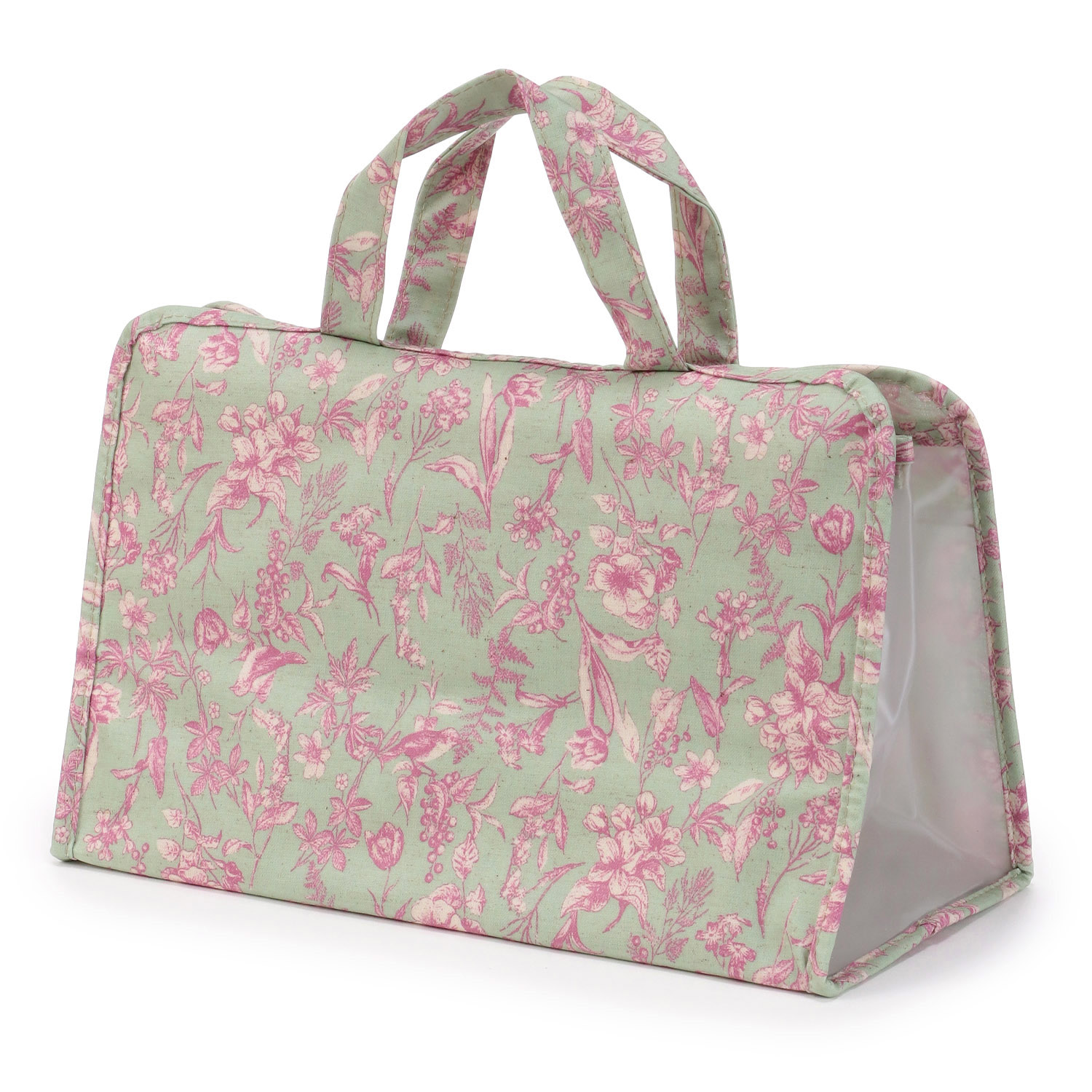 温泉バッグ ボタニカル柄 - 画像1