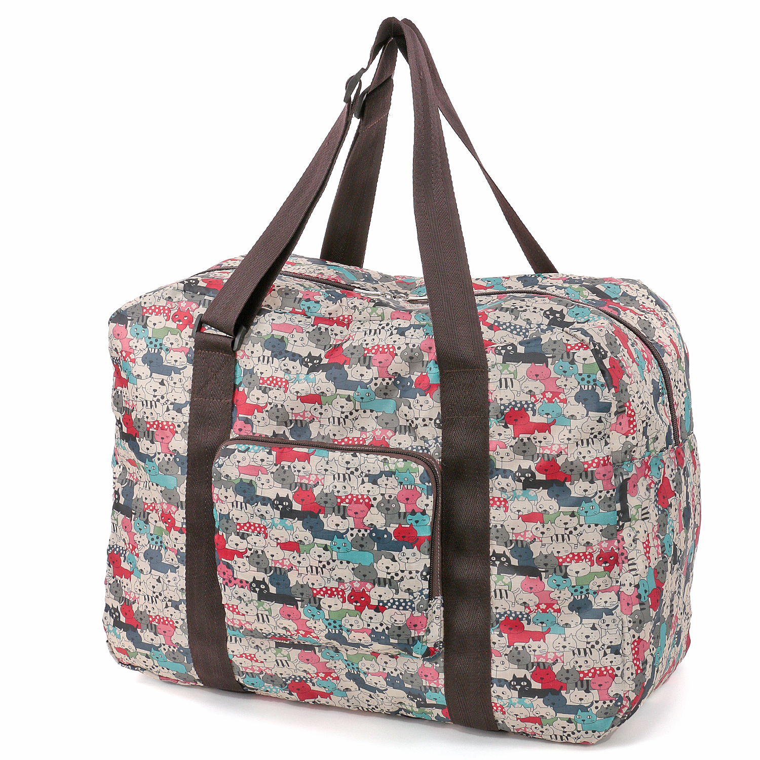 キャット柄コンパクトボストンバッグ - 画像2