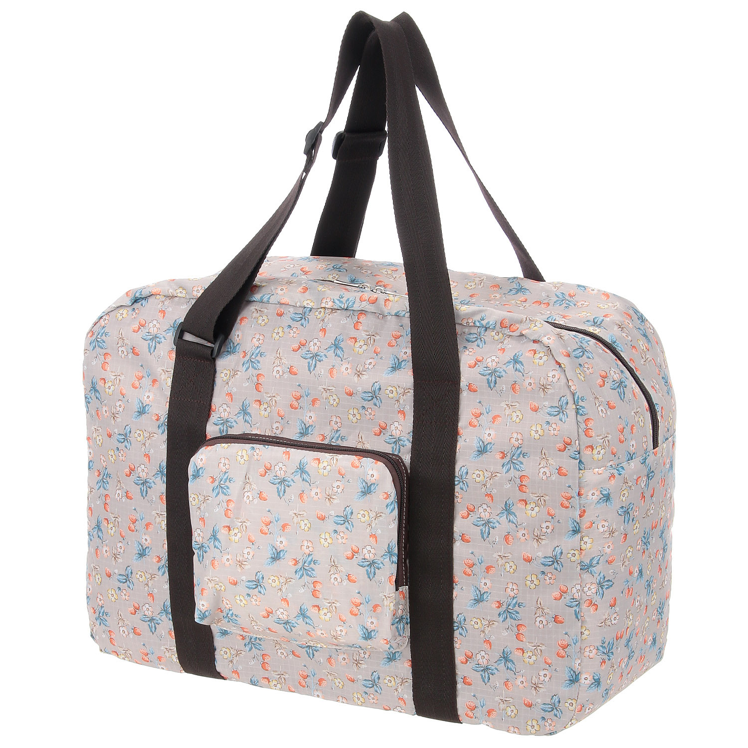 ストロベリー柄コンパクトボストン - 画像1