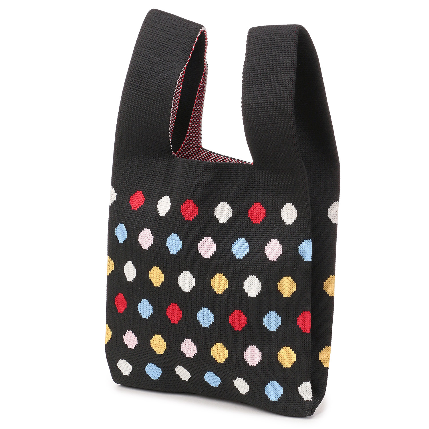 【15ー00は完売終了】柄ものニットくり手バッグ小 - 画像2