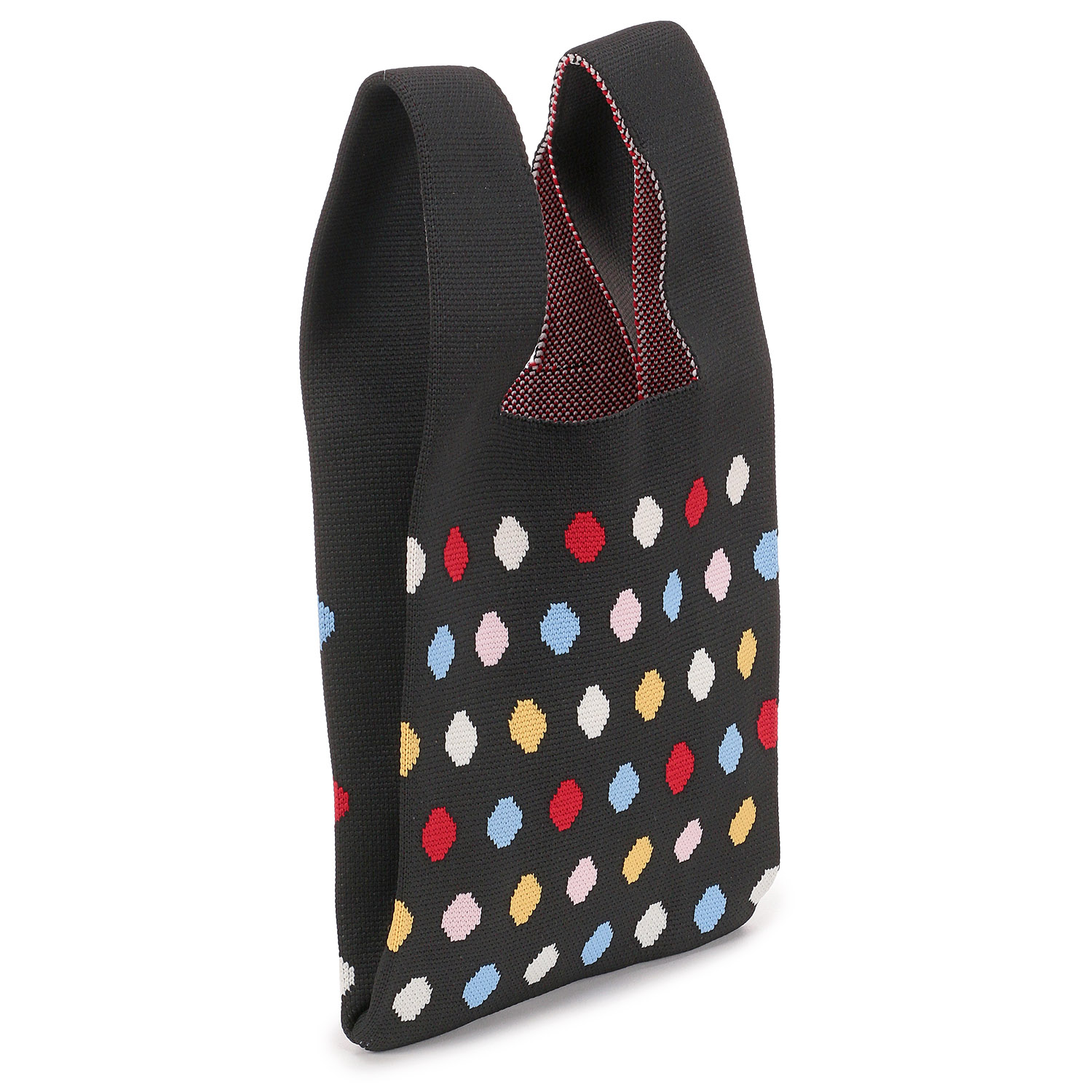 【大人気】柄ものニットくり手バッグ小 - 画像3