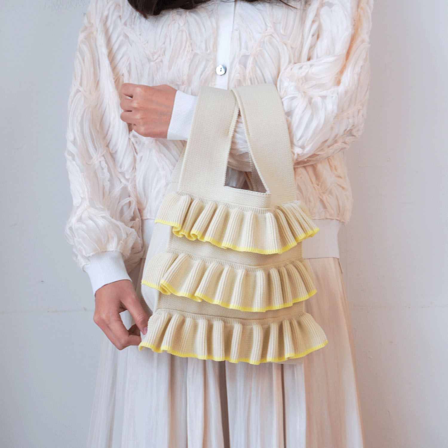 【エトワールオリジナル】フリルニットくり手バッグ - 画像12