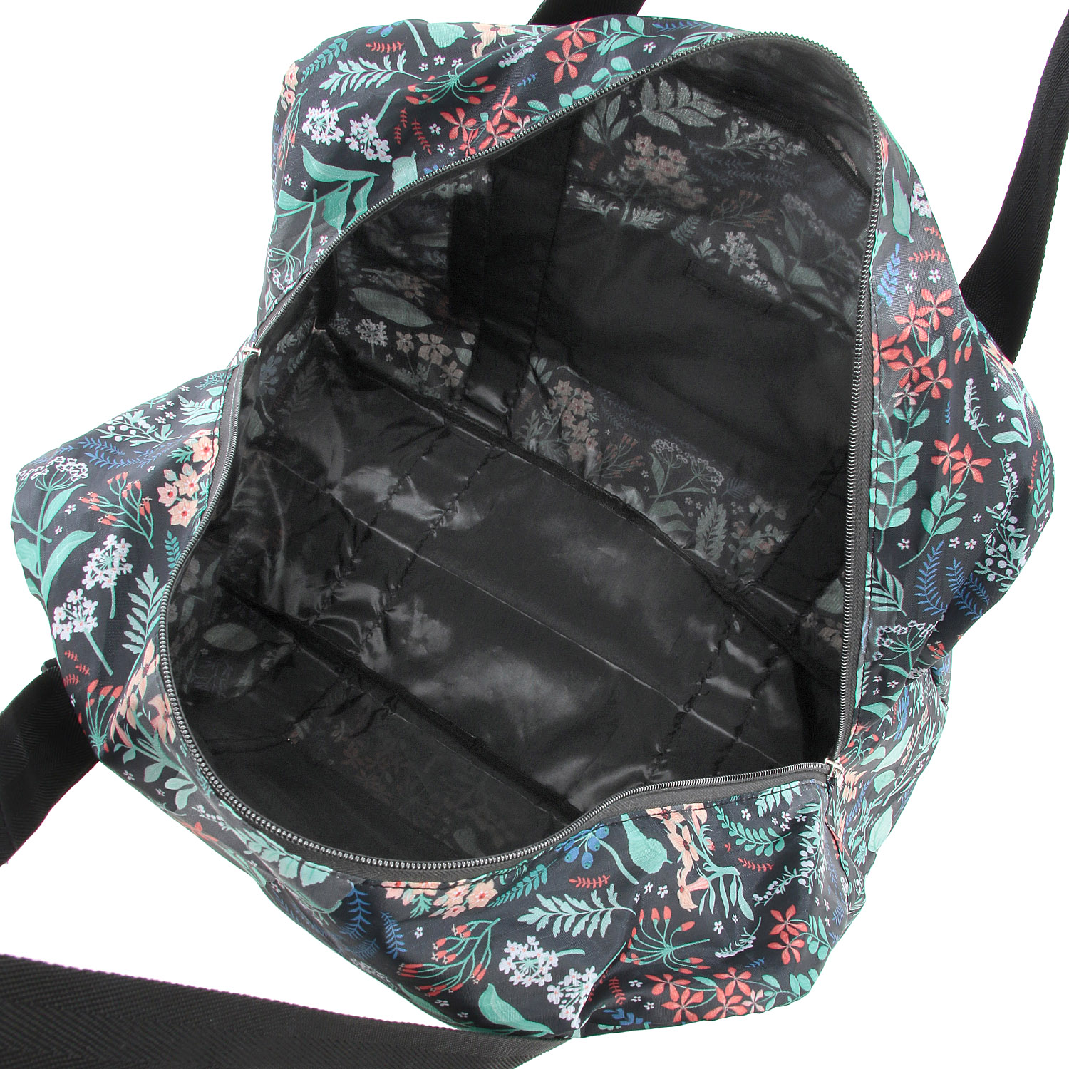 ボタニカル柄コンパクトボストンバッグ - 画像5