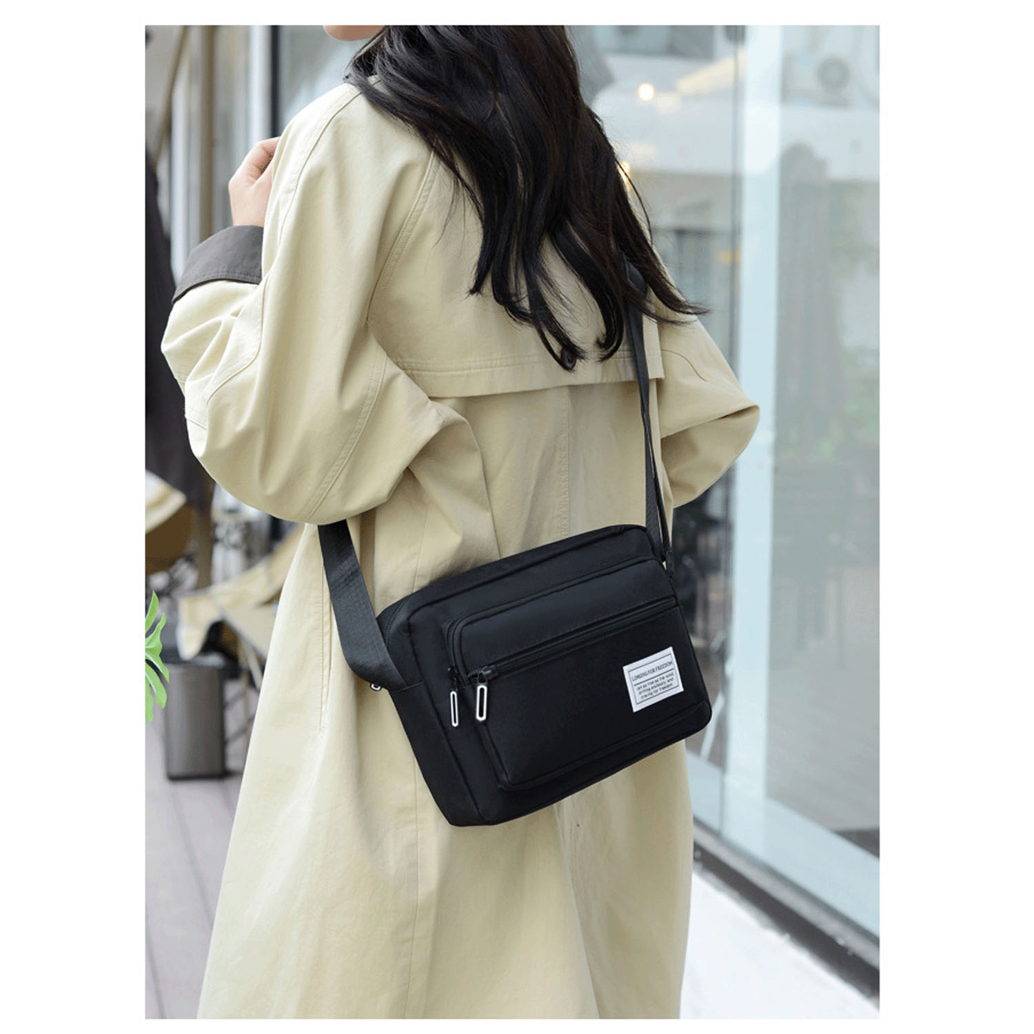 多機能横型ショルダーバッグ - 画像2