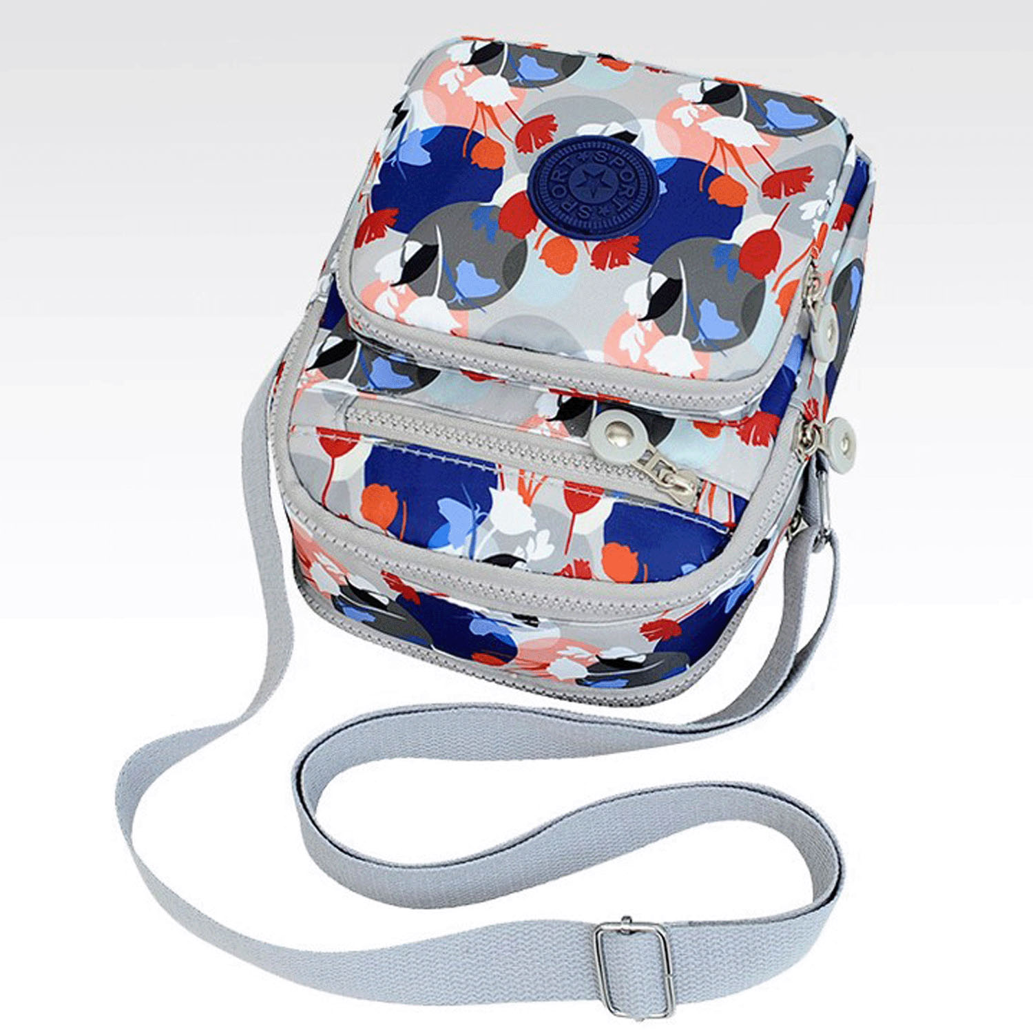 【13－00は次回納期未定】柄もの多ポケットショルダーバッグ - 画像3