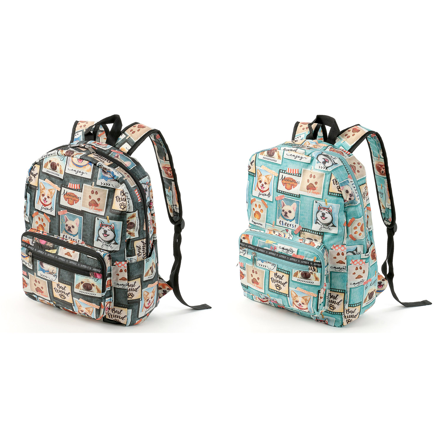 リップシアン イヌ柄コンパクトリュックサック - 画像1