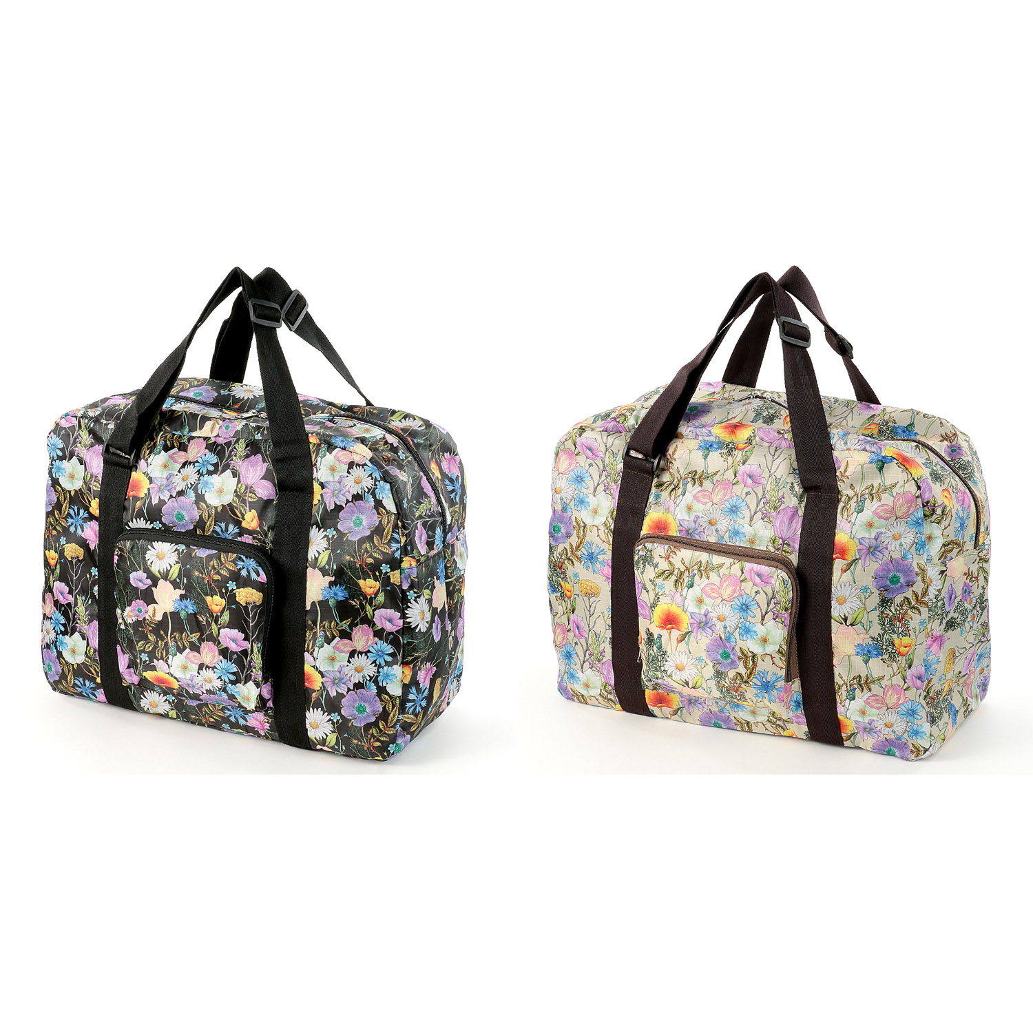 リップフロリア ボタニカル柄コンパクトボストンバッグ - 画像1