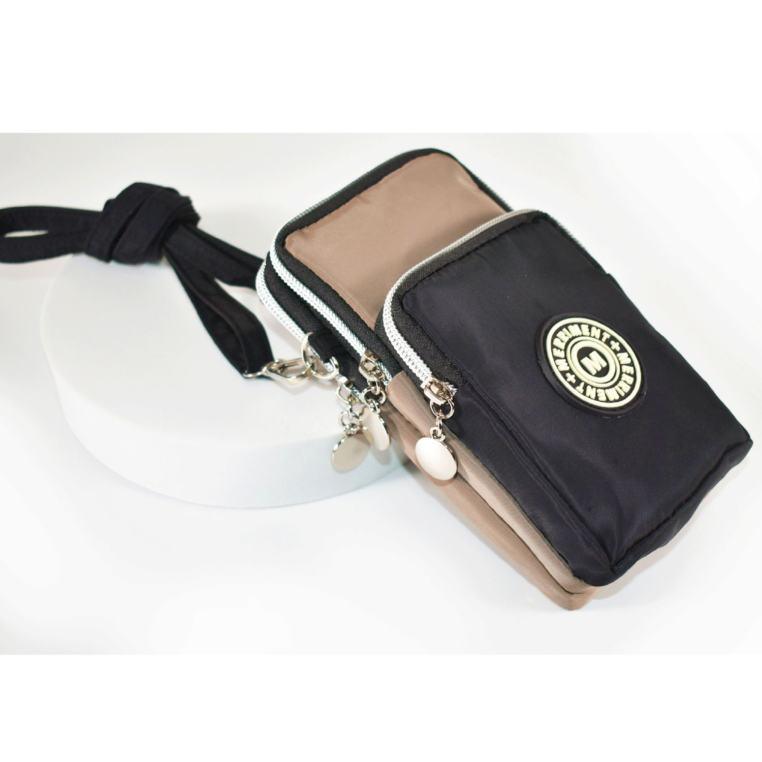 MERRIMENT 縦型バイカラーミニショルダーバッグ - 画像3