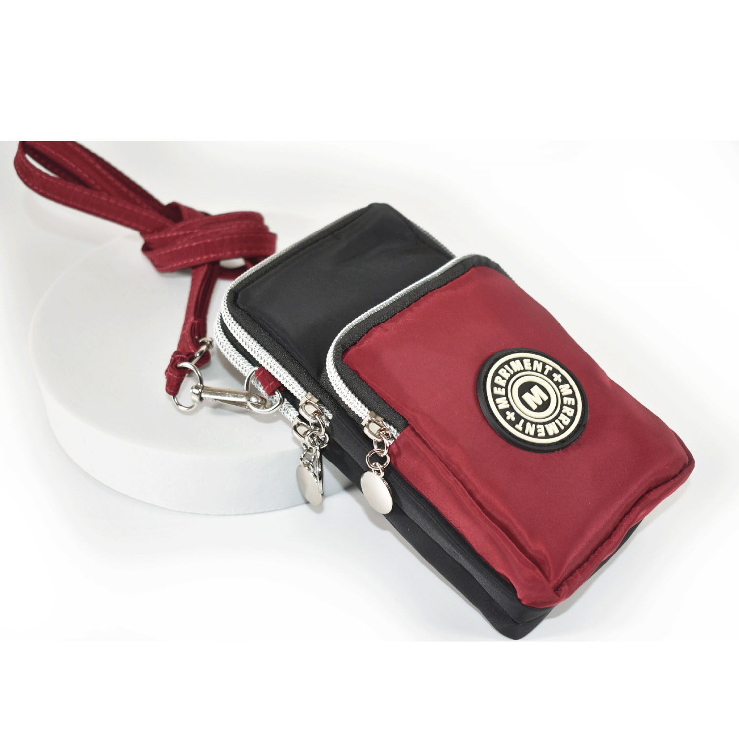 MERRIMENT 縦型バイカラーミニショルダーバッグ - 画像8