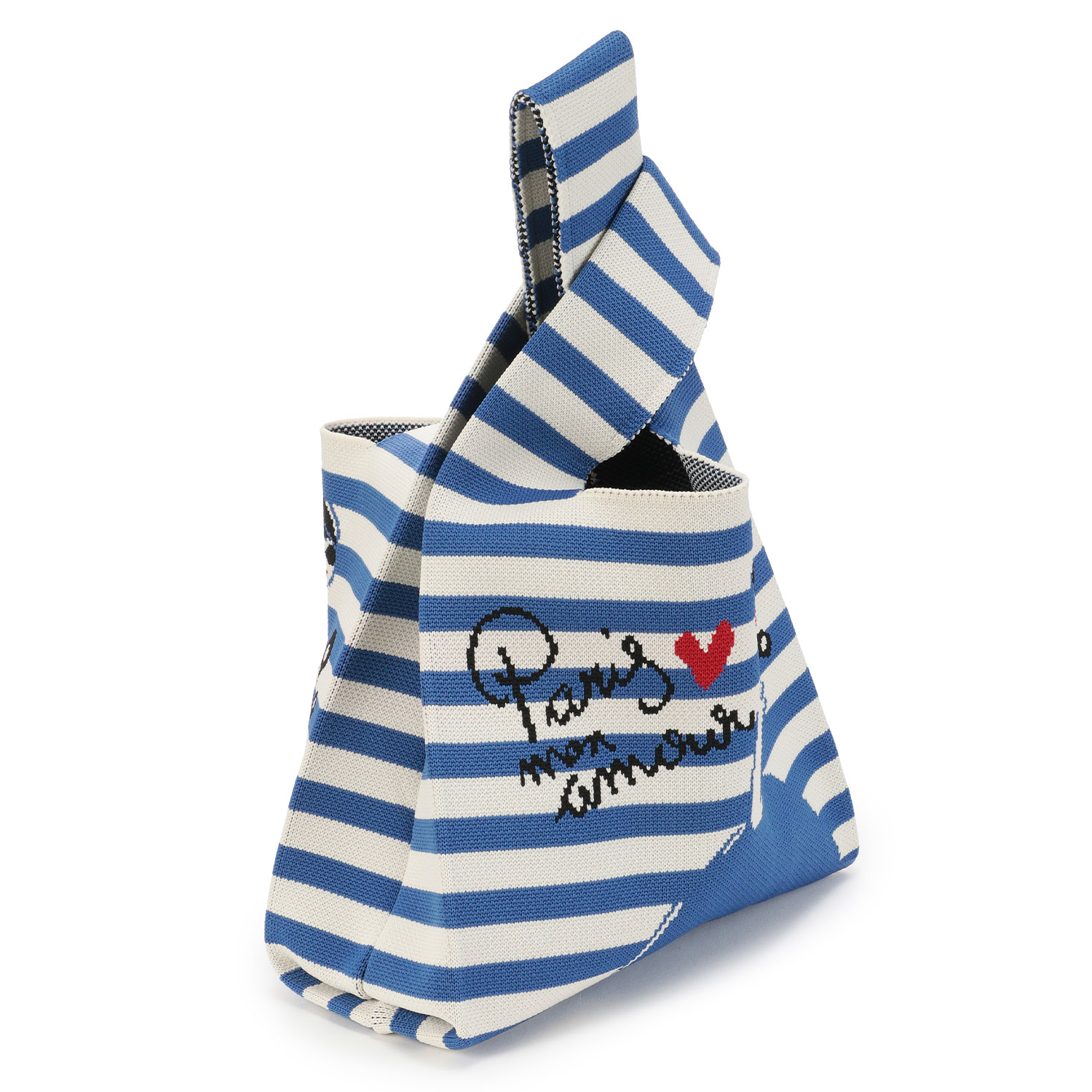 ボーダー女の子ニットバッグ - 画像6