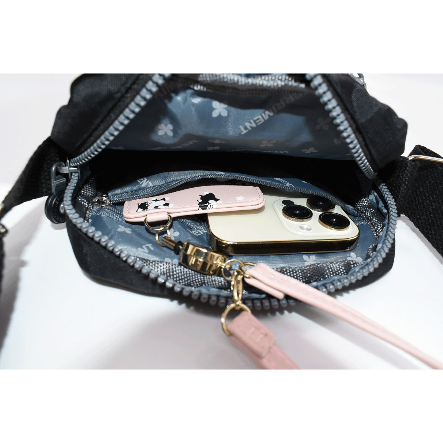 シェニール織縦型ショルダーバッグ - 画像7