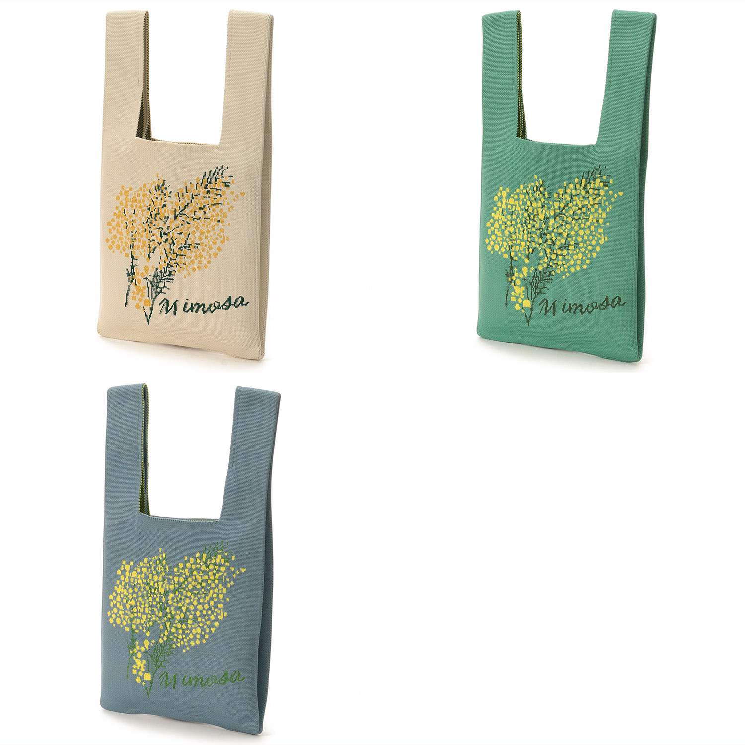 【エトワール別注柄】ニットミモザ柄バッグ - 画像4