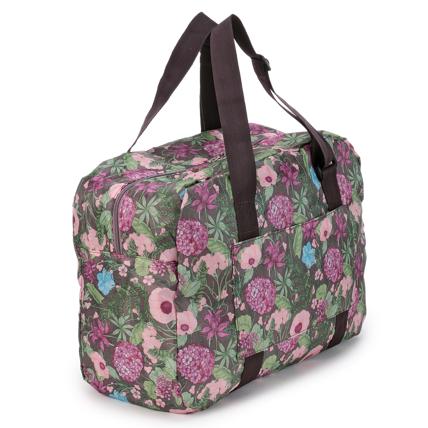 花柄コンパクトボストンバッグ - 画像2