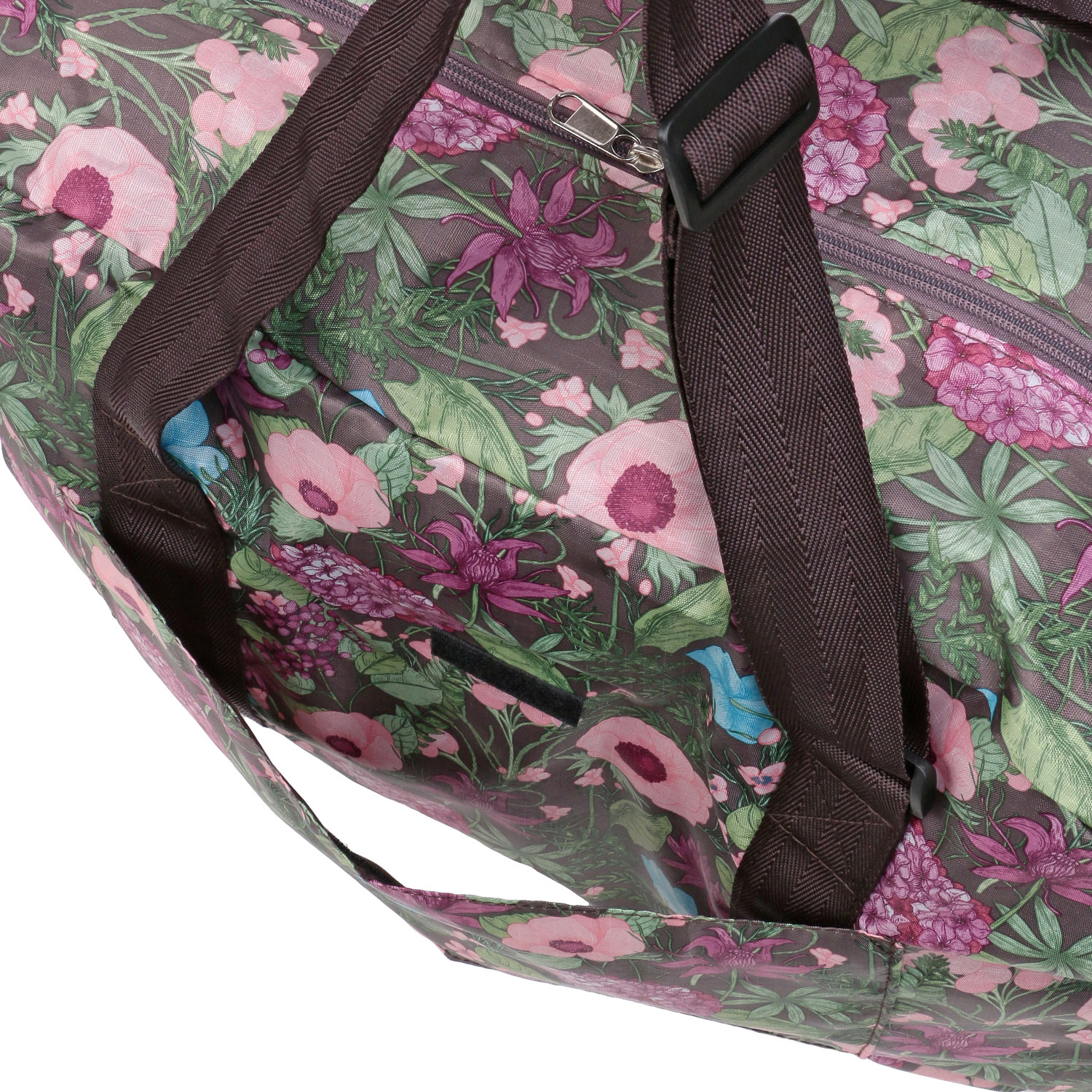 花柄コンパクトボストンバッグ - 画像3