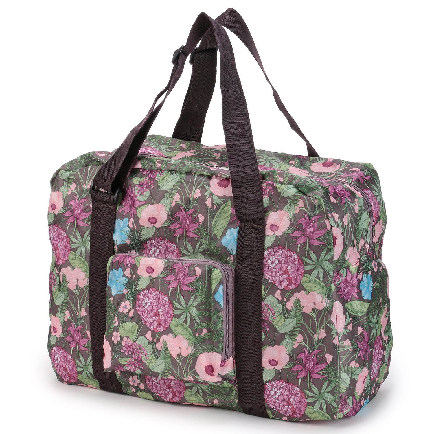 花柄コンパクトボストンバッグ - 画像1