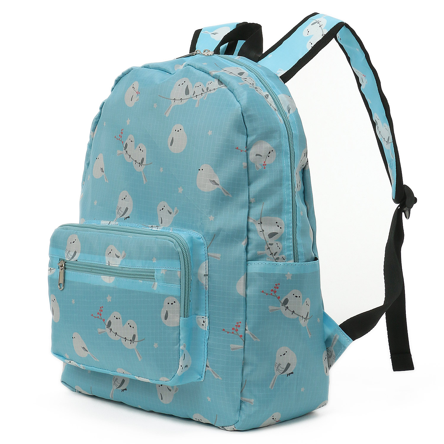 【エトワールオリジナル】シマエナガ柄コンパクトリュックサック - 画像7