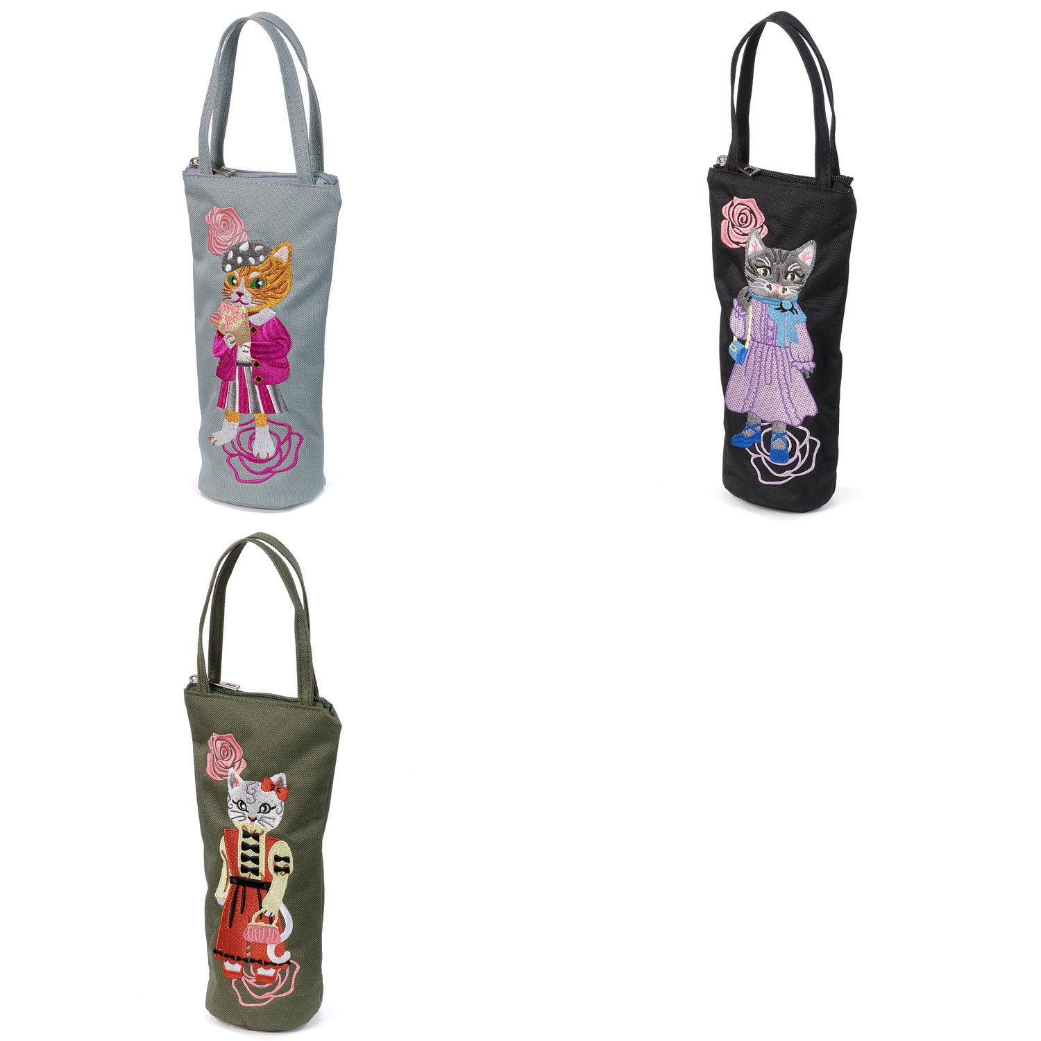 【エトワールオリジナル】ネコ刺繍吸水マルチケース - 画像11