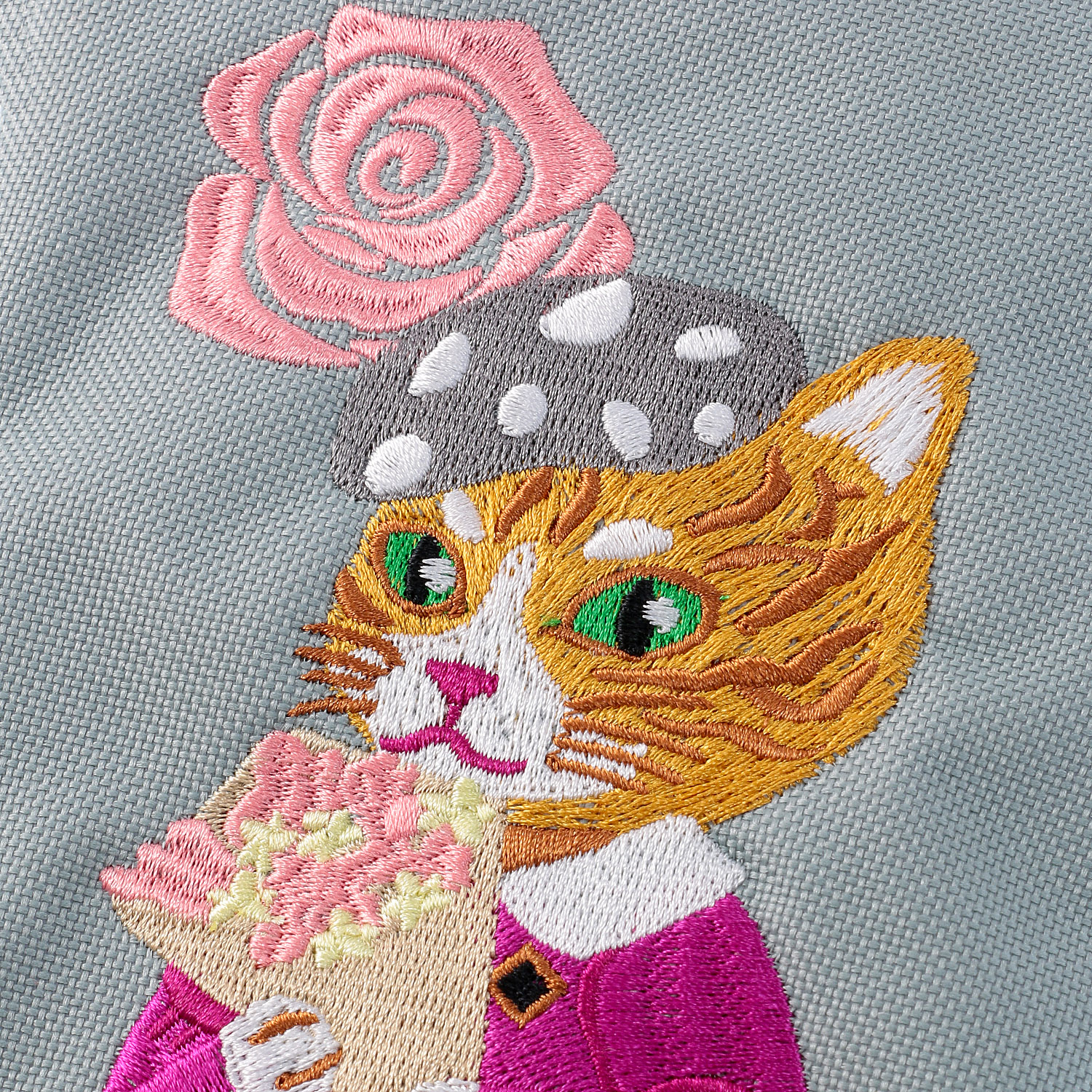 【エトワールオリジナル】ネコ刺繍吸水マルチケース - 画像8