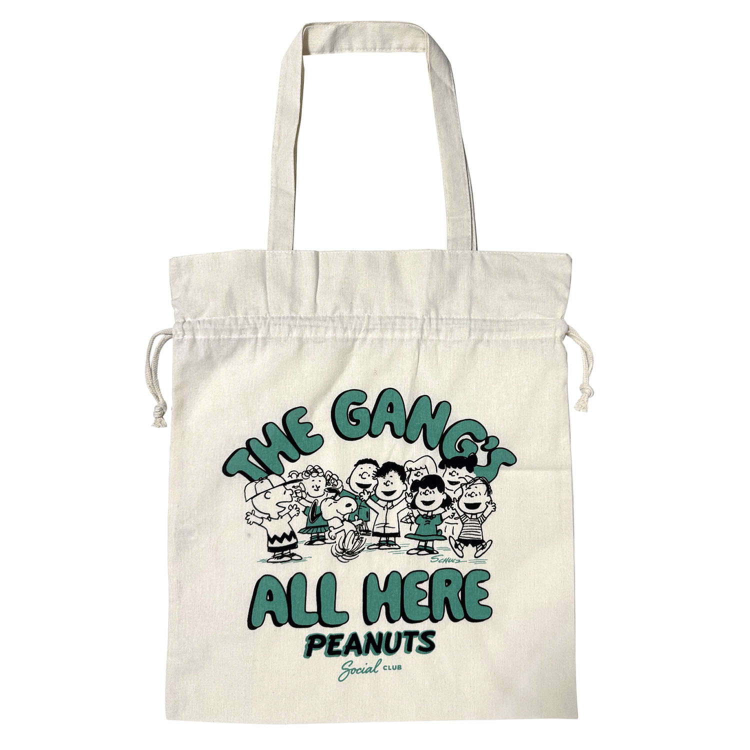 スヌーピー帆布巾着トートバッグ（2個セット） - 画像4