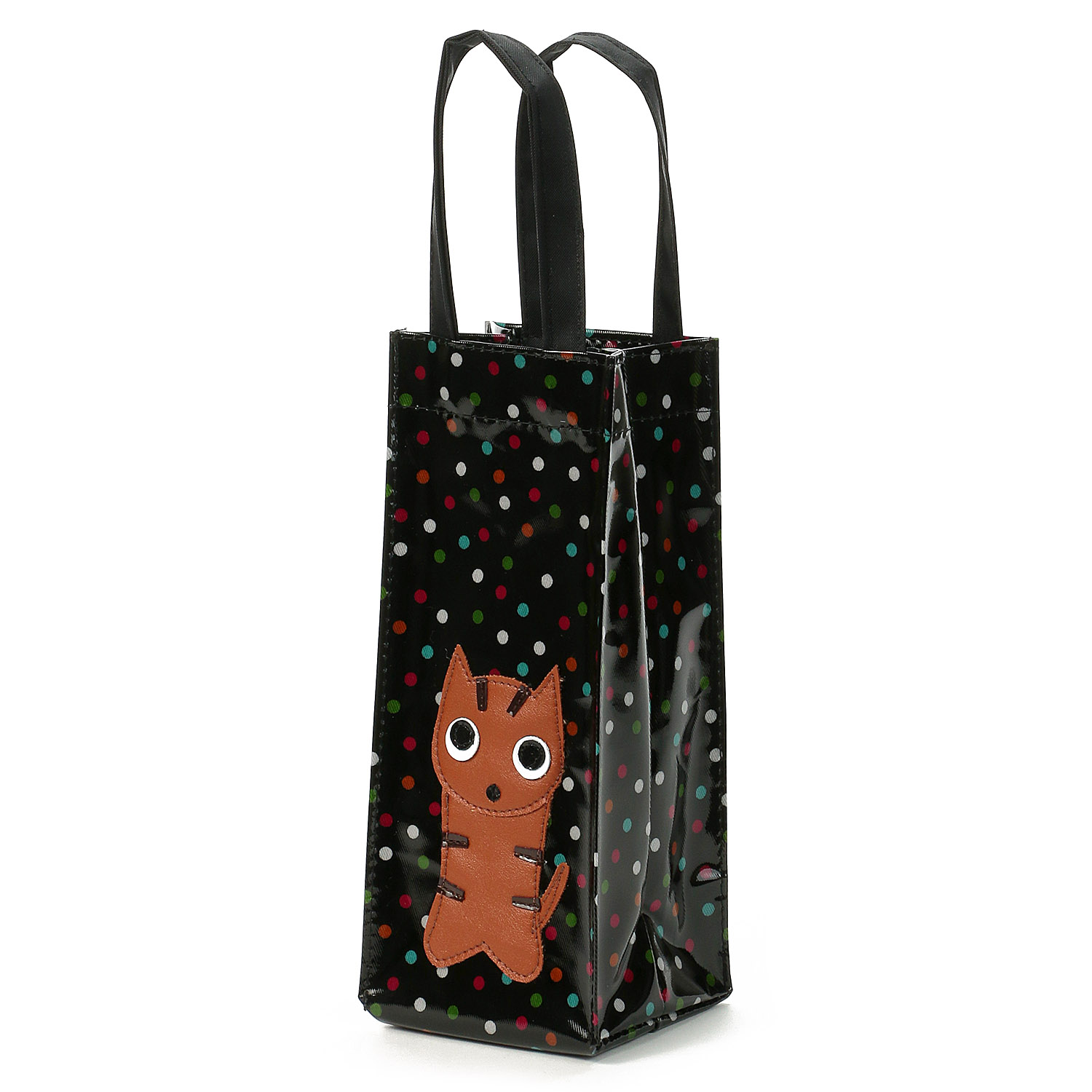 3匹猫カラフルドットボトルバッグ（2個セット） - 画像5