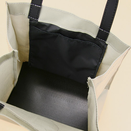 サイドバッグS リボン猫パッチ柄 - 画像2