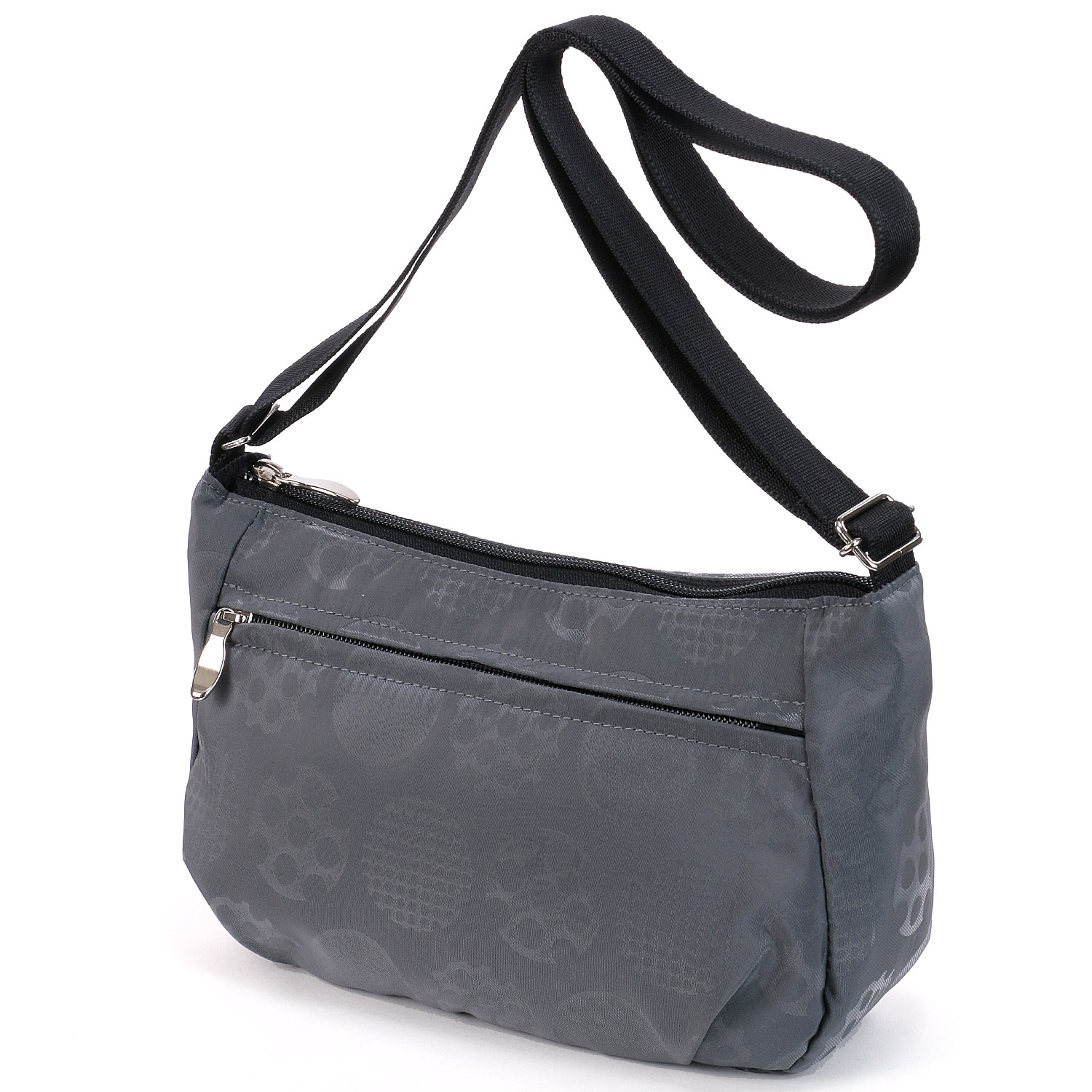 テグスドット柄船型ショルダーバッグ - 画像1