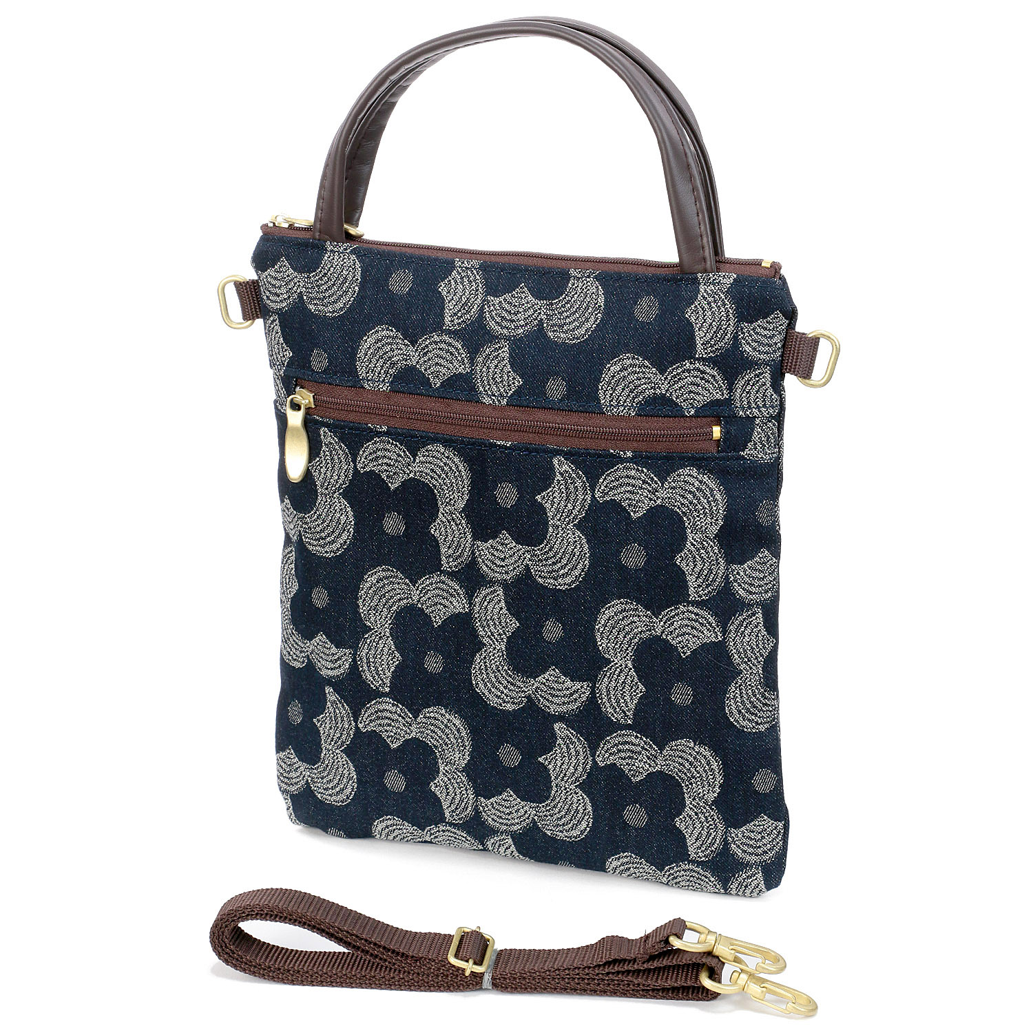 花モノグラム手提げ＆ショルダーバッグ - 画像1