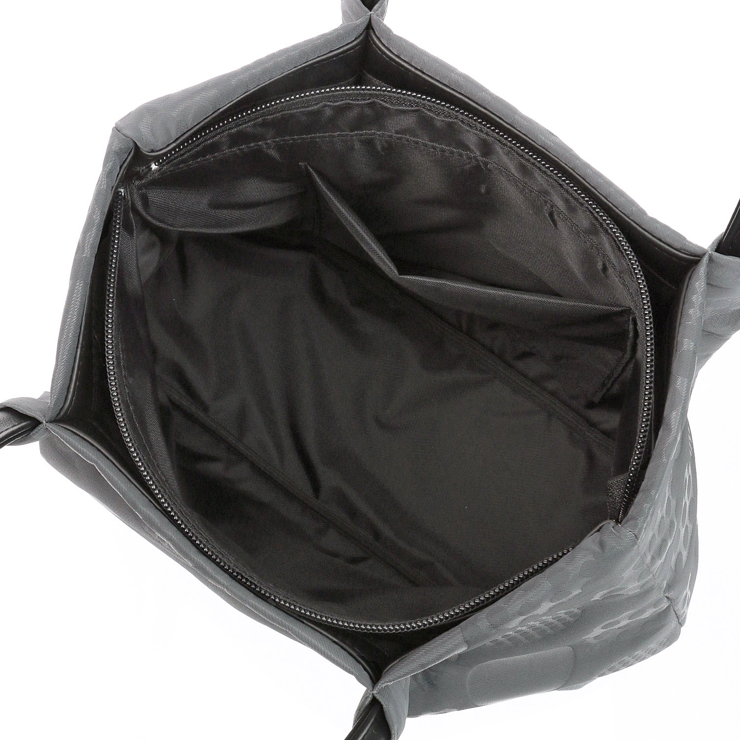 テグスドット柄タック入りハンドバッグ - 画像4