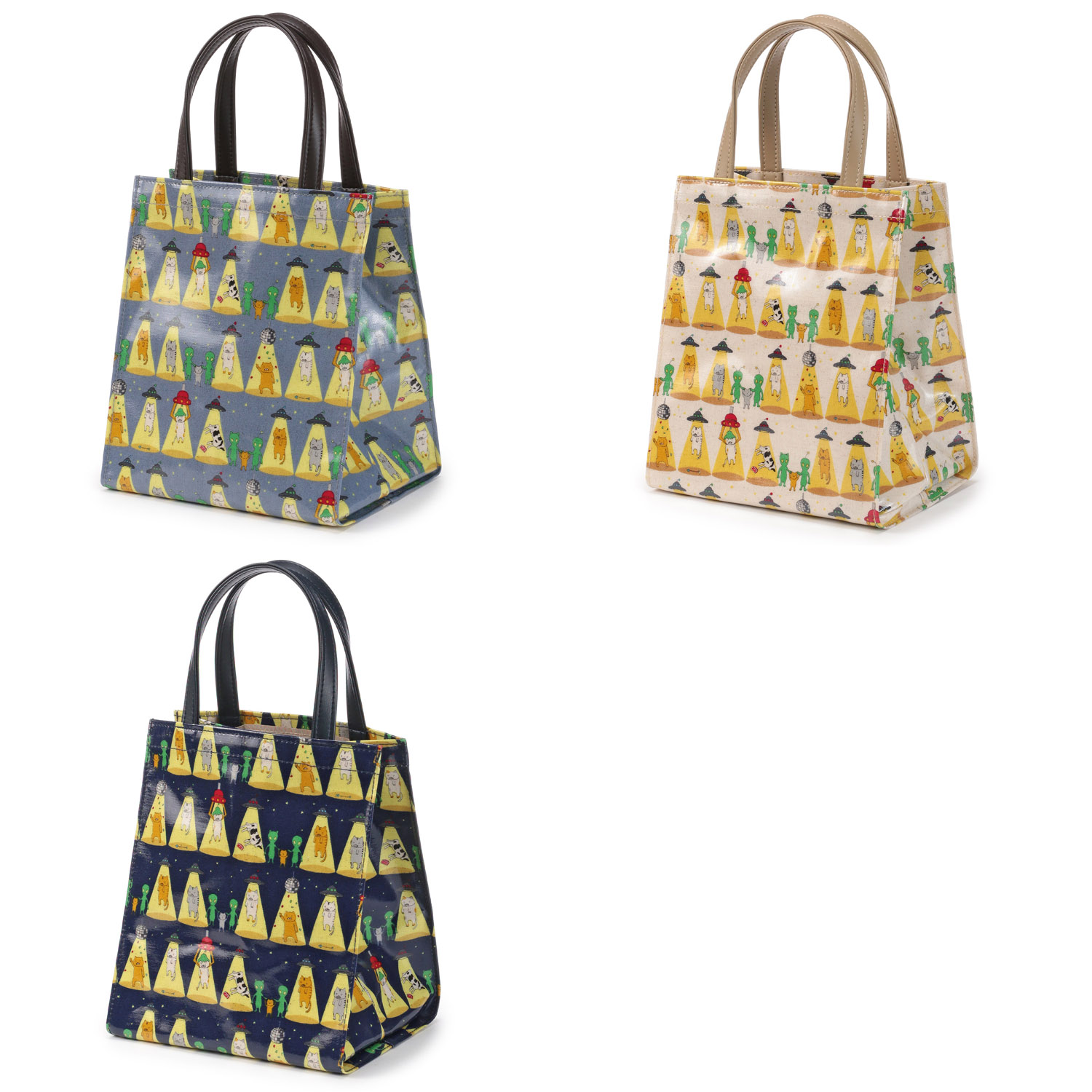 さらわれ猫コーティングミニ手提げ