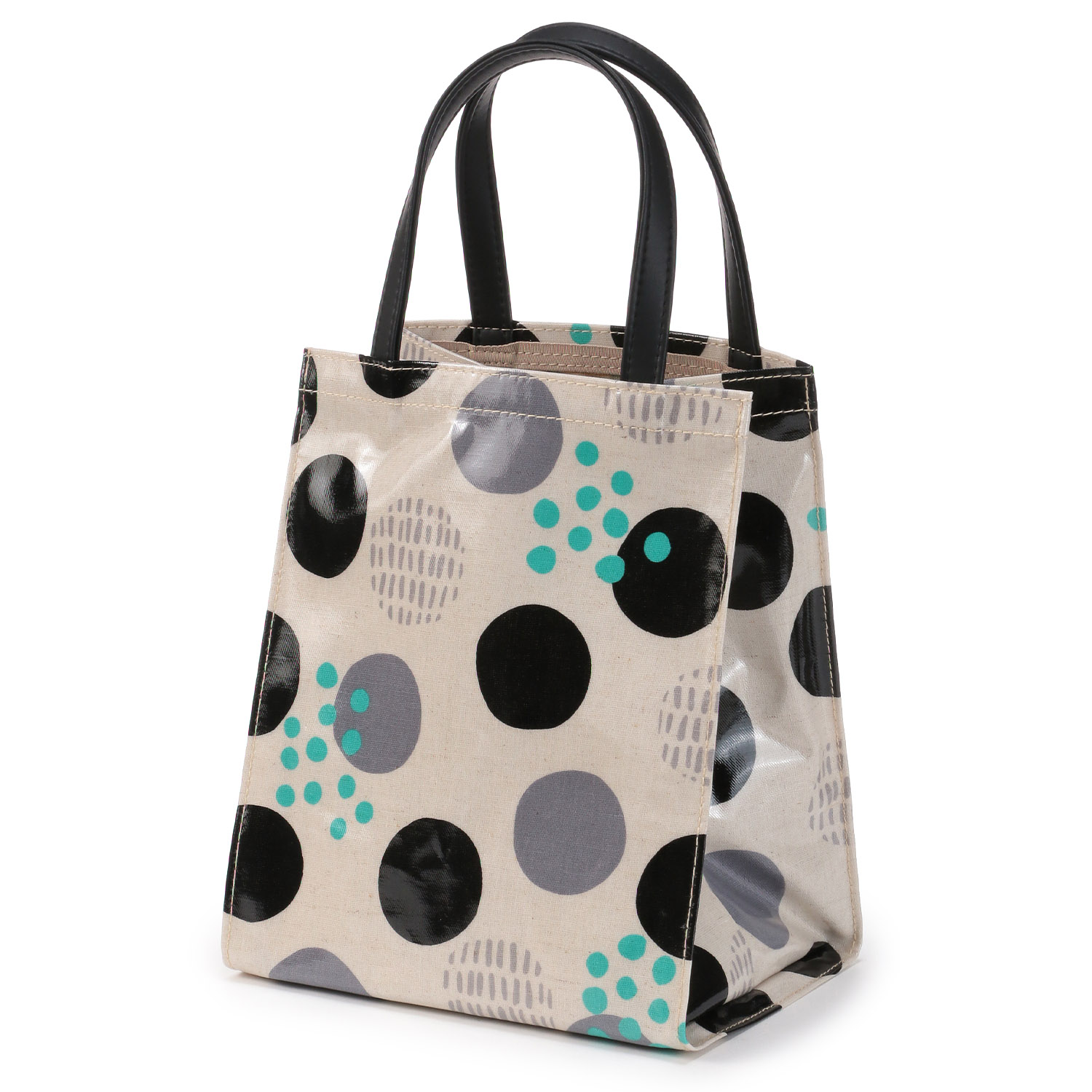 ドット柄コーティングミニ手提げ - 画像6