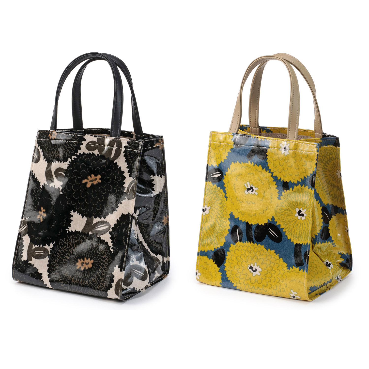 ミスティダリア柄 コーティングミニ手提げ