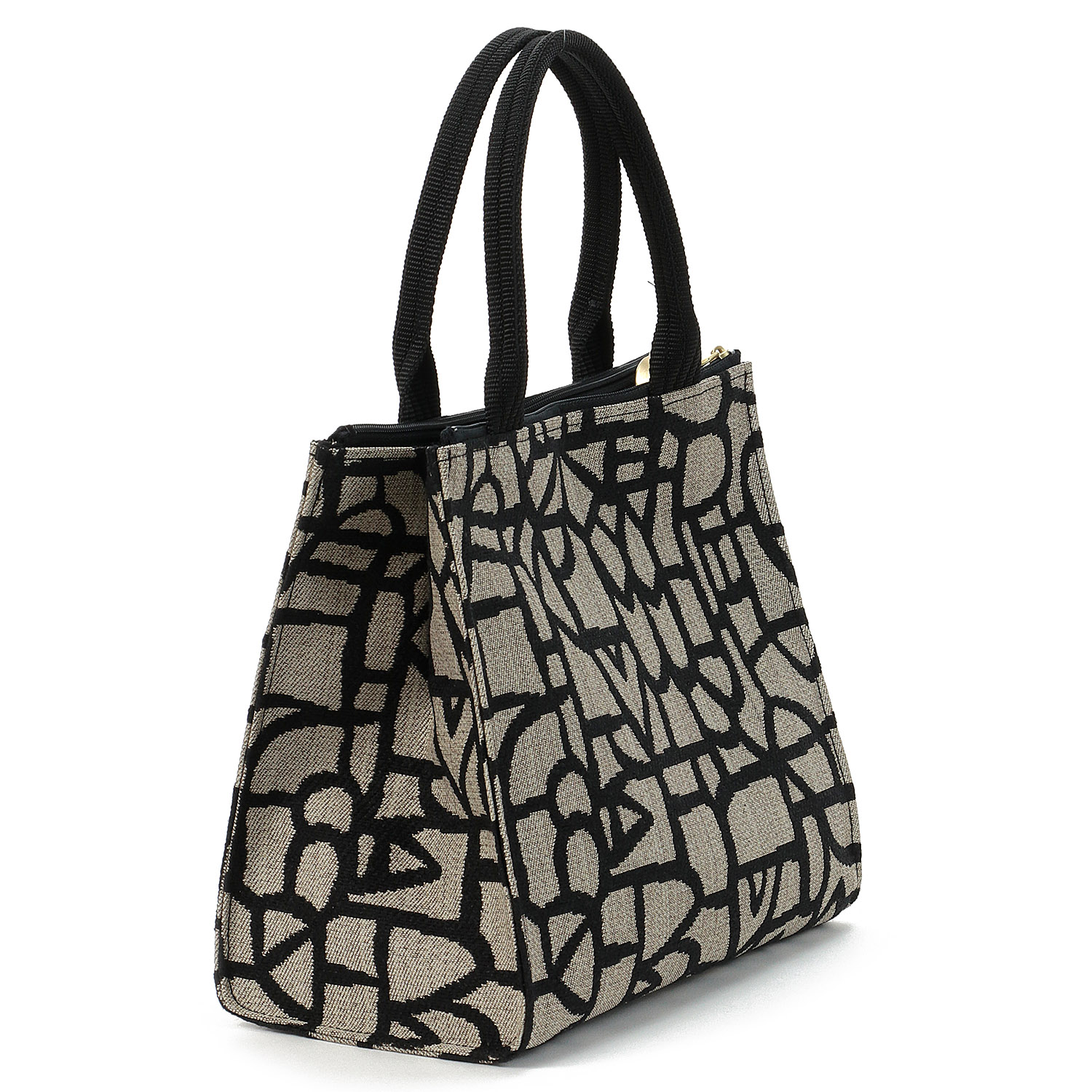 モザイクライン Wファスナー角型バッグ - 画像2