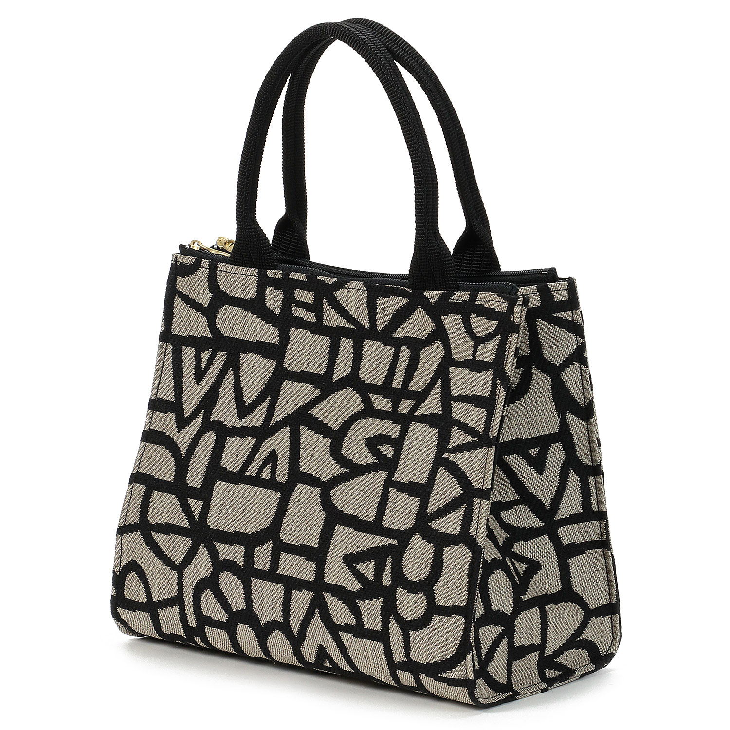 モザイクライン Wファスナー角型バッグ