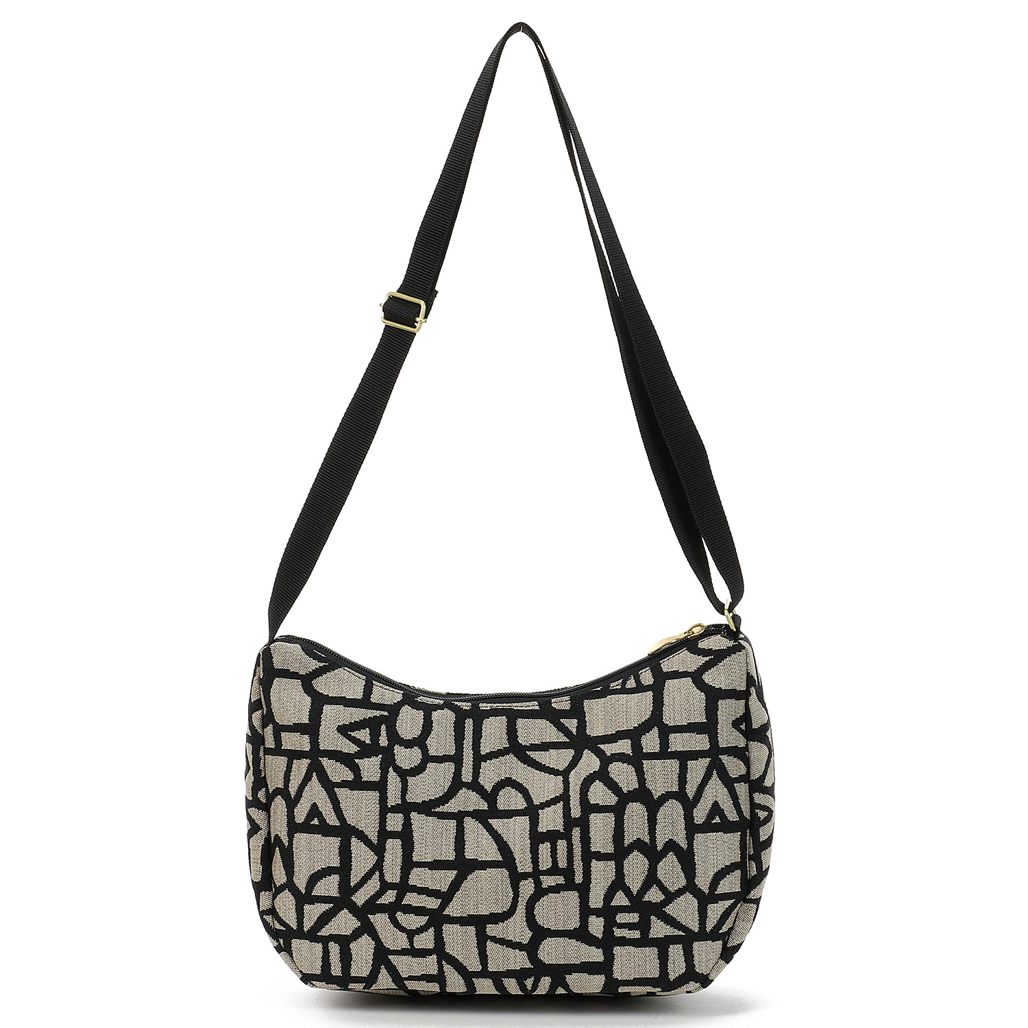 モザイクライン三日月型ショルダーバッグ - 画像2