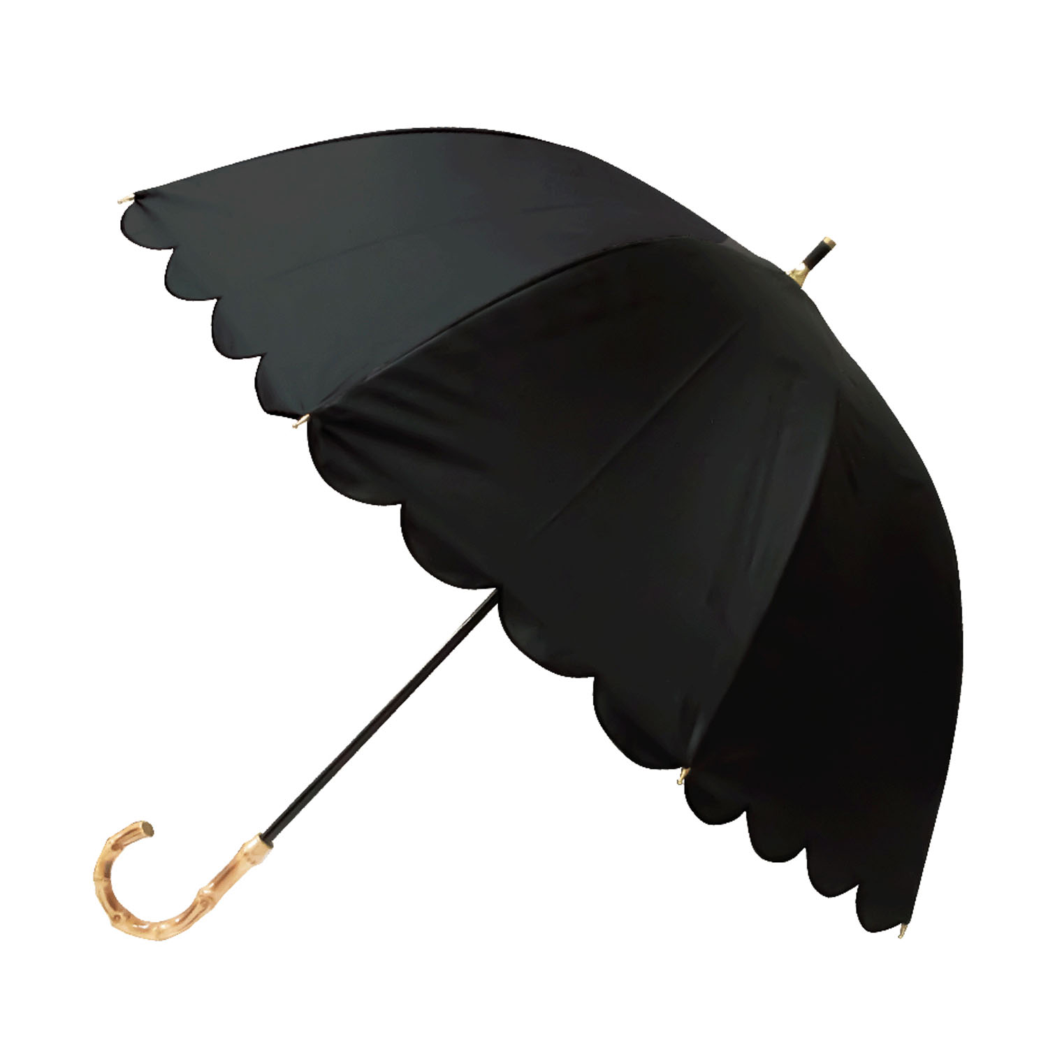 pink trick スカラップ晴雨兼用ショート傘