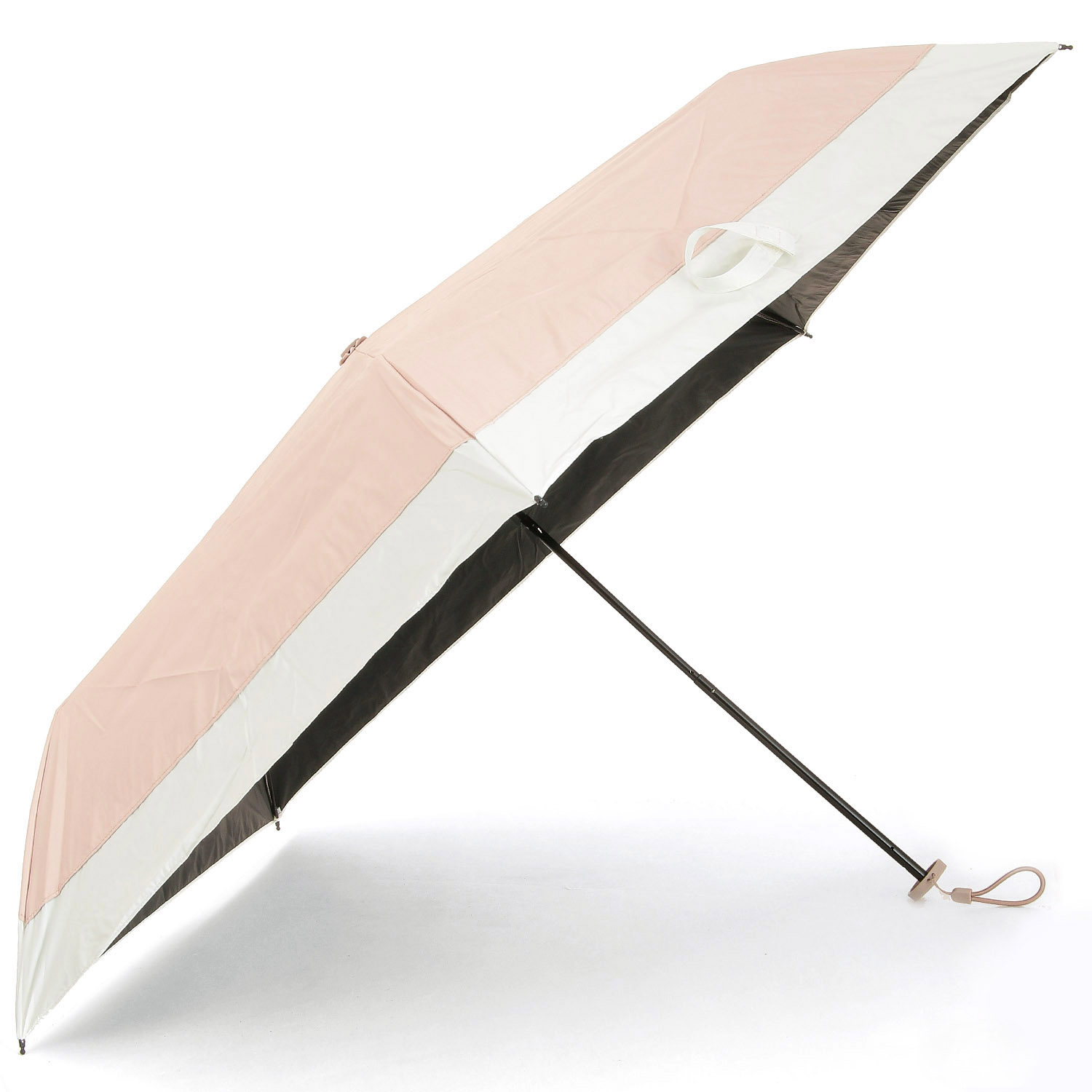 晴雨兼用 PU無地バイカラー 超軽量ミニ傘 - 画像4