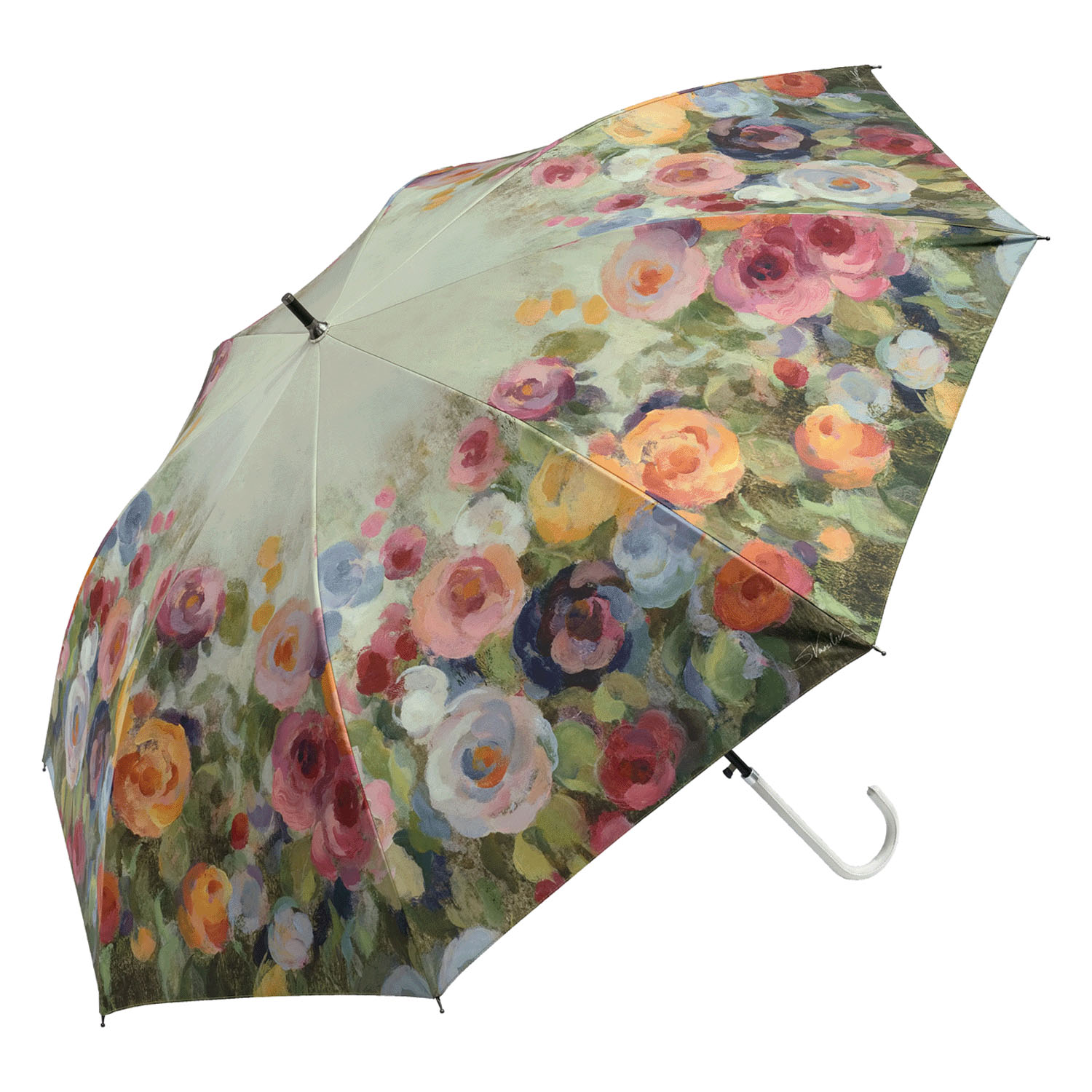アーチストブルーム 名画花柄 晴雨兼用J傘 - 画像6