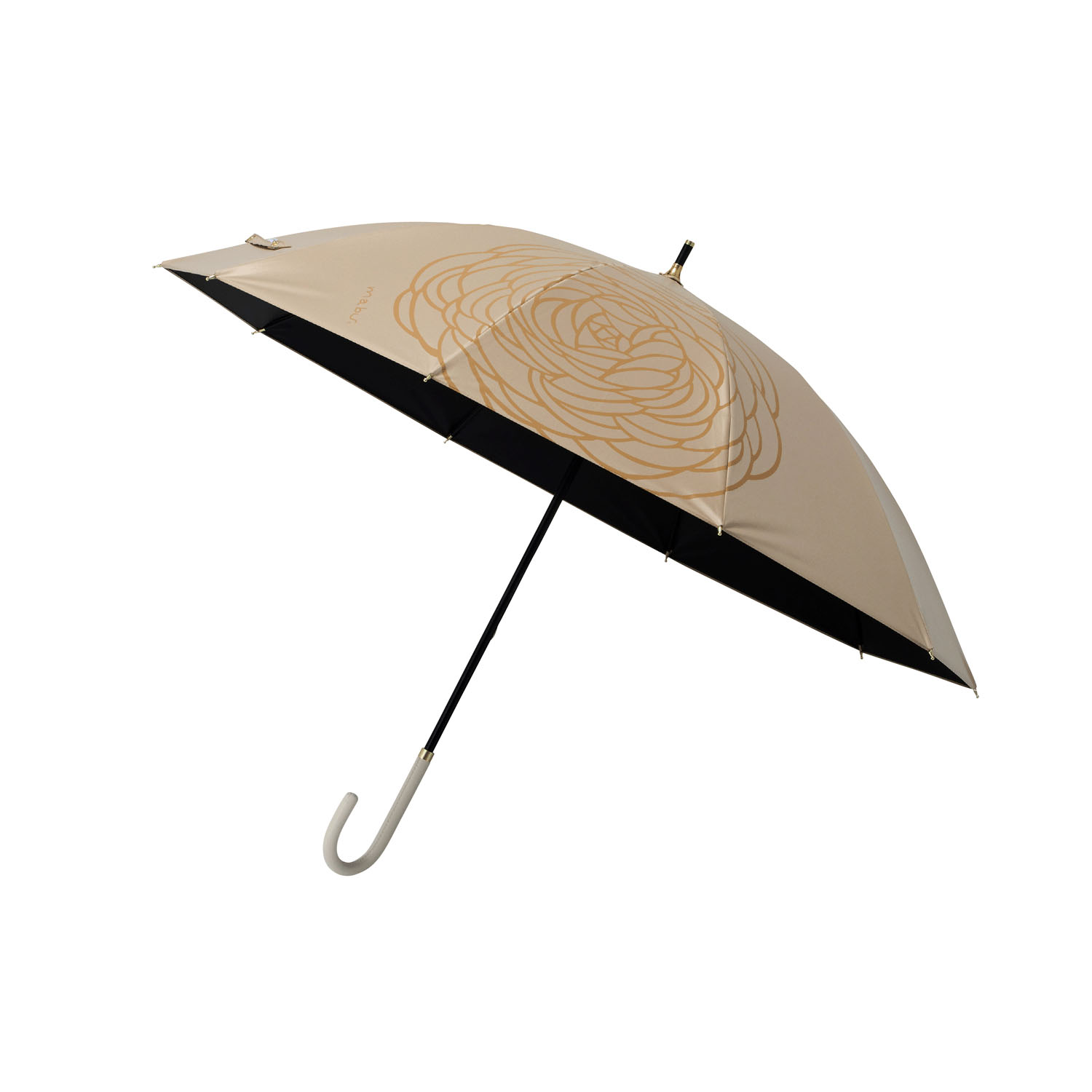 【売れ筋デザイン「一輪の「花」から晴雨兼用傘が登場！】 ベーシック遮光 フラワショート傘 - 画像4