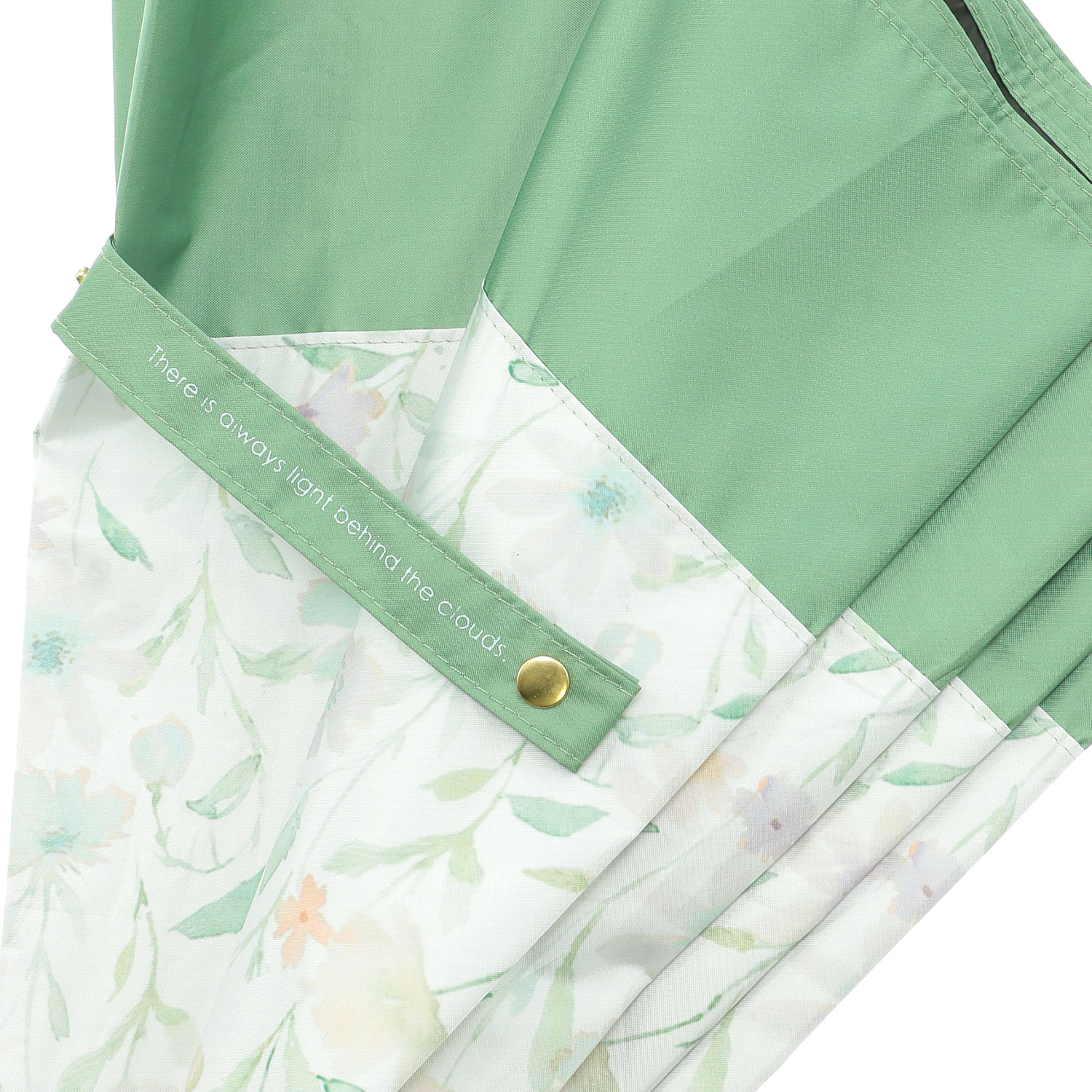 晴雨兼用 PU ぼかしフラワー切り継ぎショート傘 - 画像5